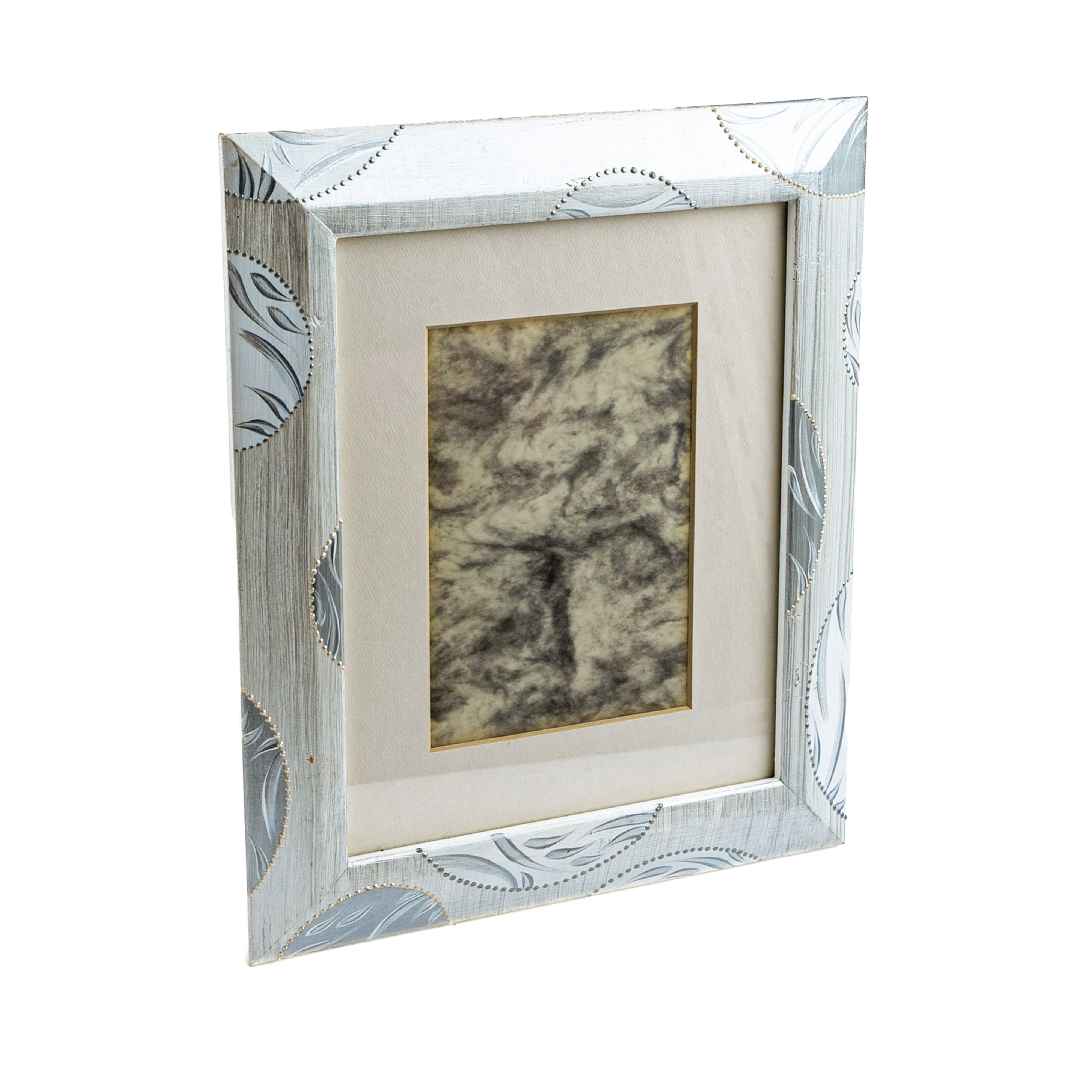 Idée Art Exclusive. Grey Rectangular Wooden Photo Frame. Medium Size