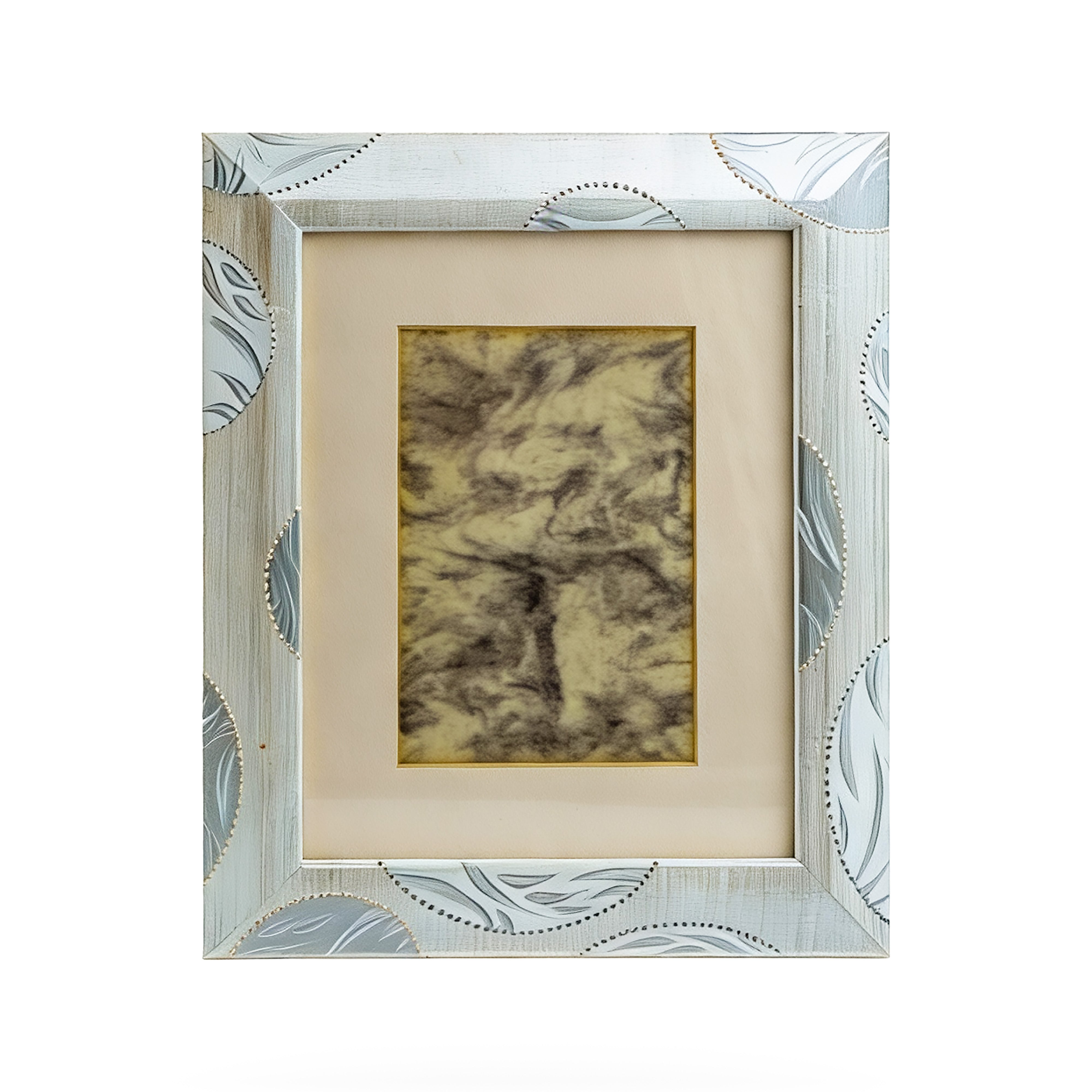 Idée Art Exclusive. Grey Rectangular Wooden Photo Frame. Medium Size