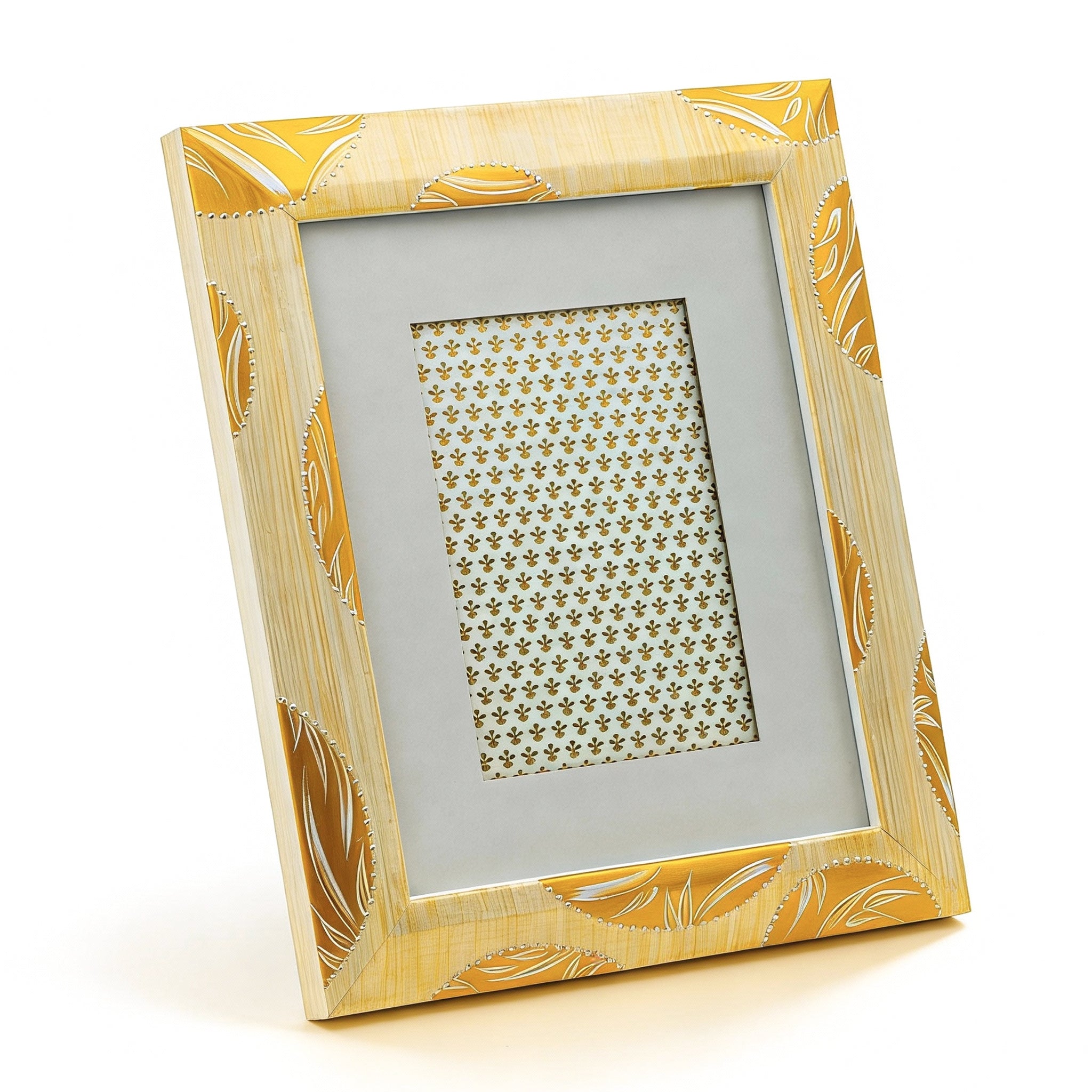 Idée Art Exclusive. Yellow Wooden Picture Frame. Large Size