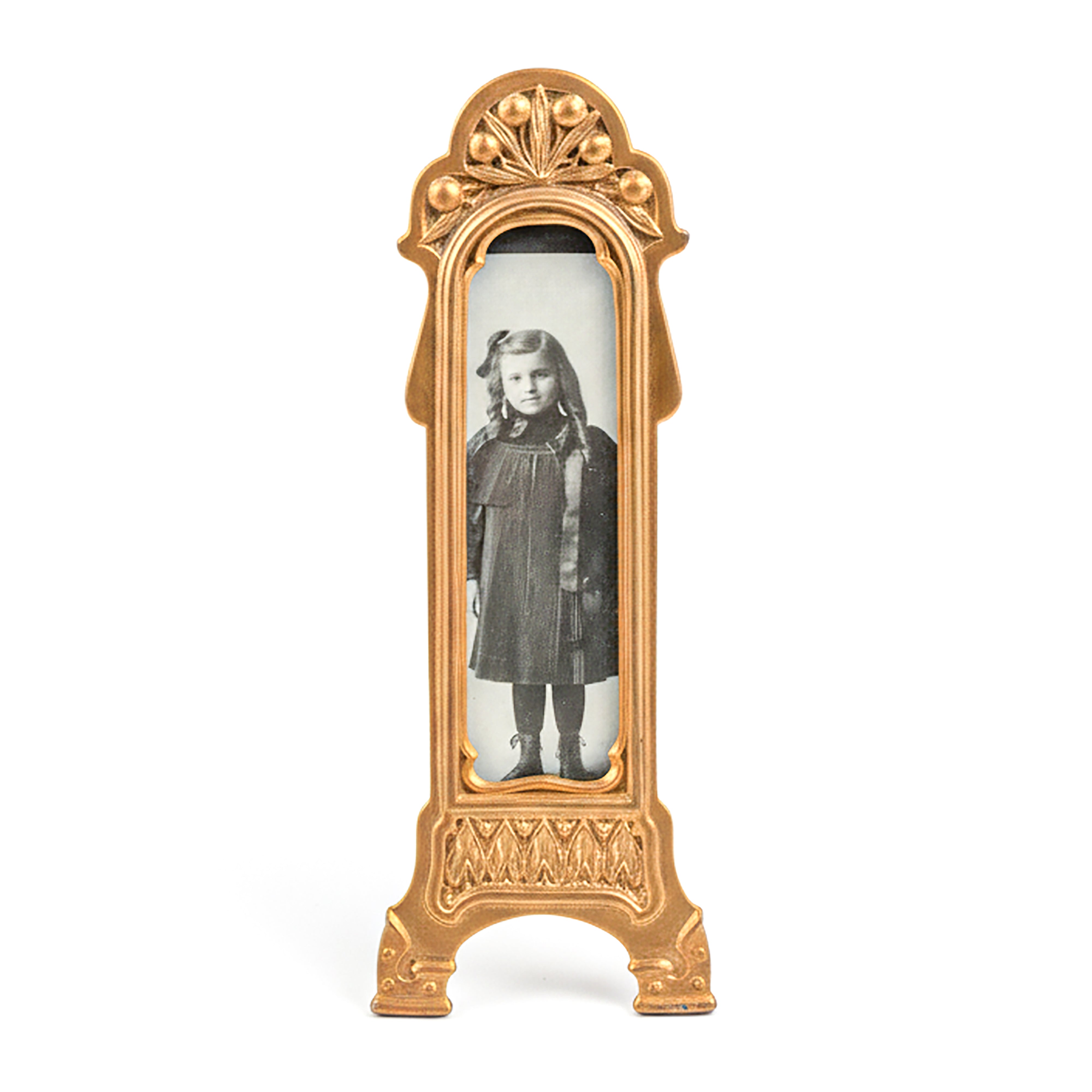 Idée Art Exclusive. Oval Shaped Bronze Photo Frame. Medium Size