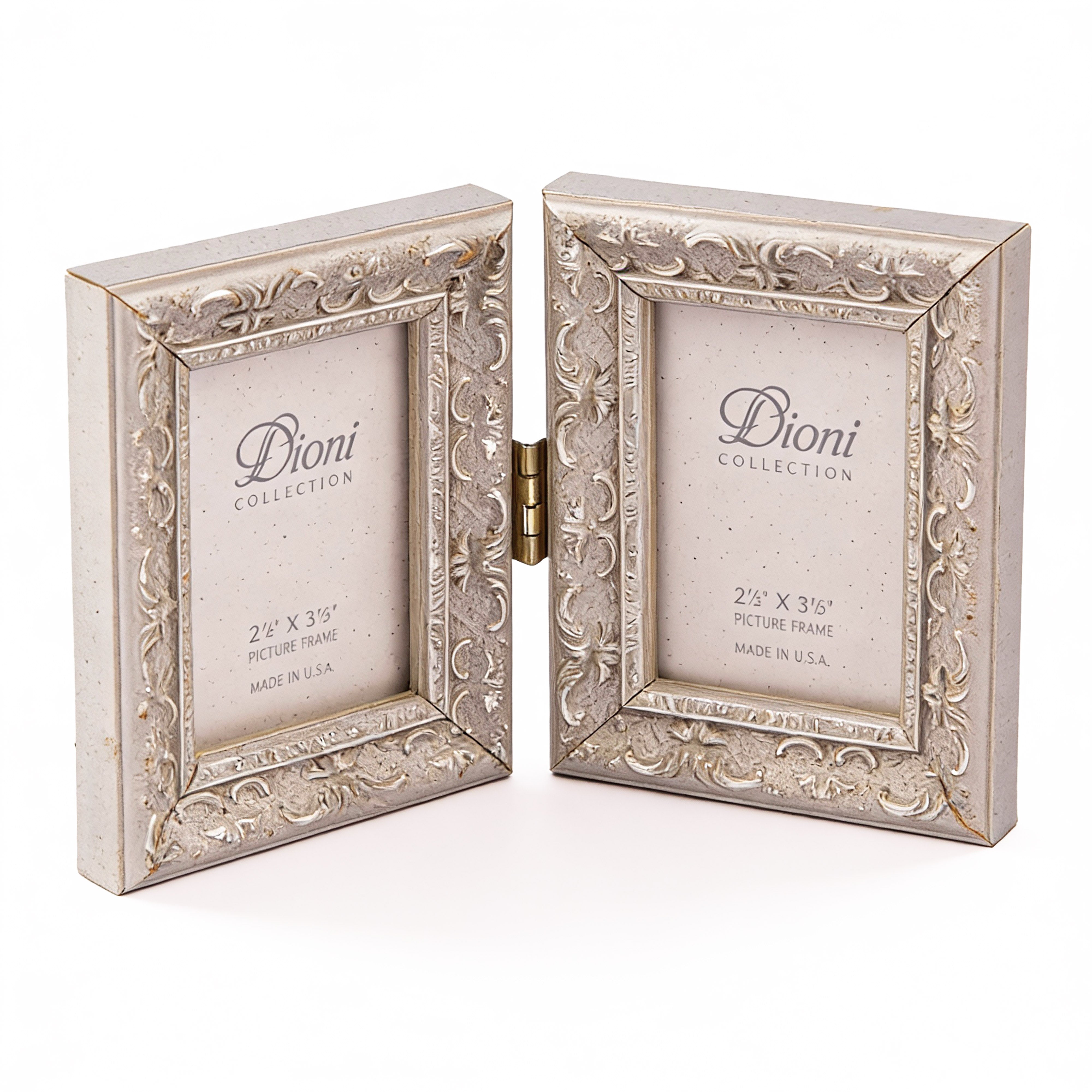 Idée Art Exclusive. Silver Dual Picture Frame. Small Size