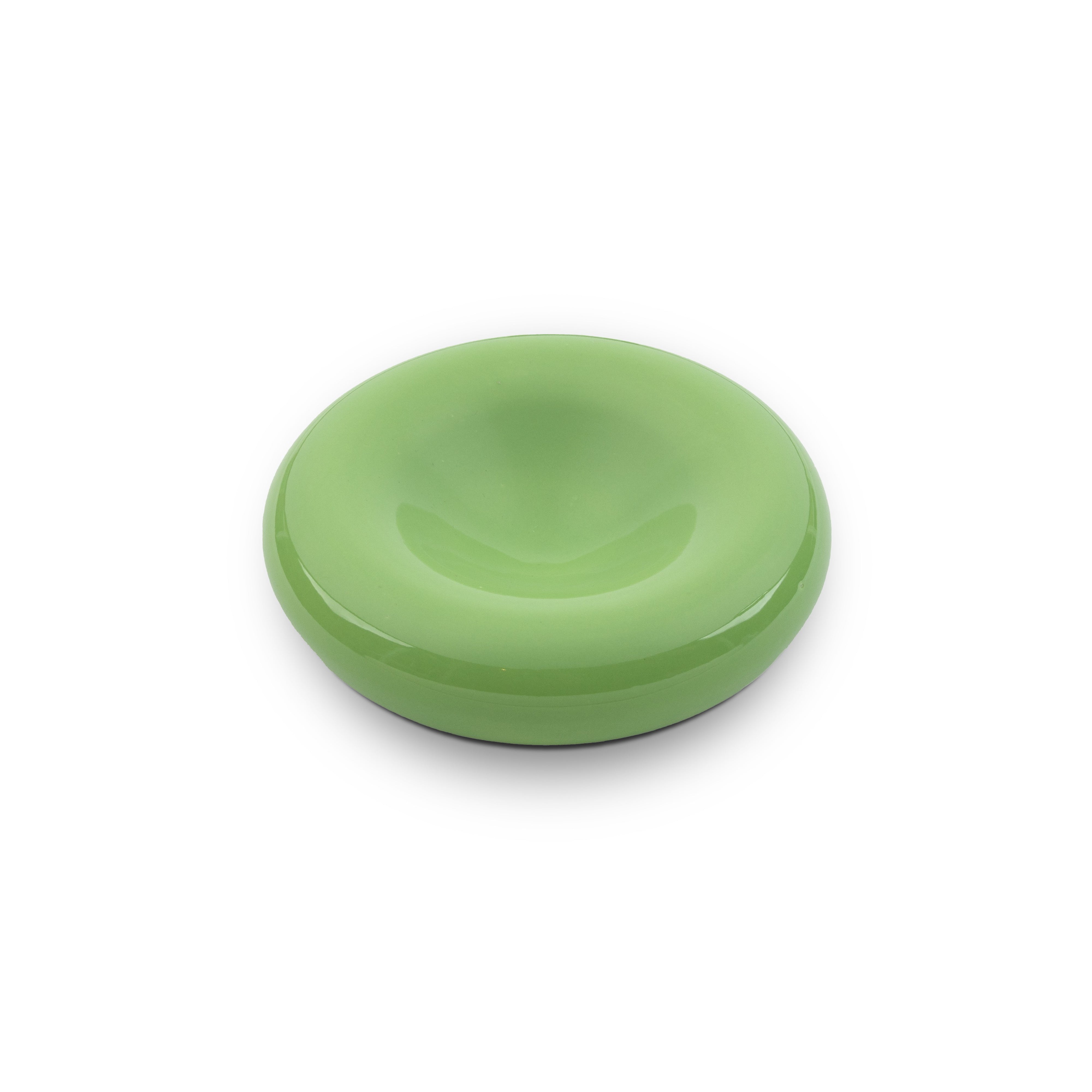 Idée Art Exclusive. Green Porcelain Ashtray. Medium Size
