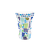 Idée Art Exclusive. Porcelain Vase with Mosaic Design. Medium Size
