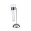 Idée Art Exclusive. Glass Vase with High-end Metal Base. Large Size