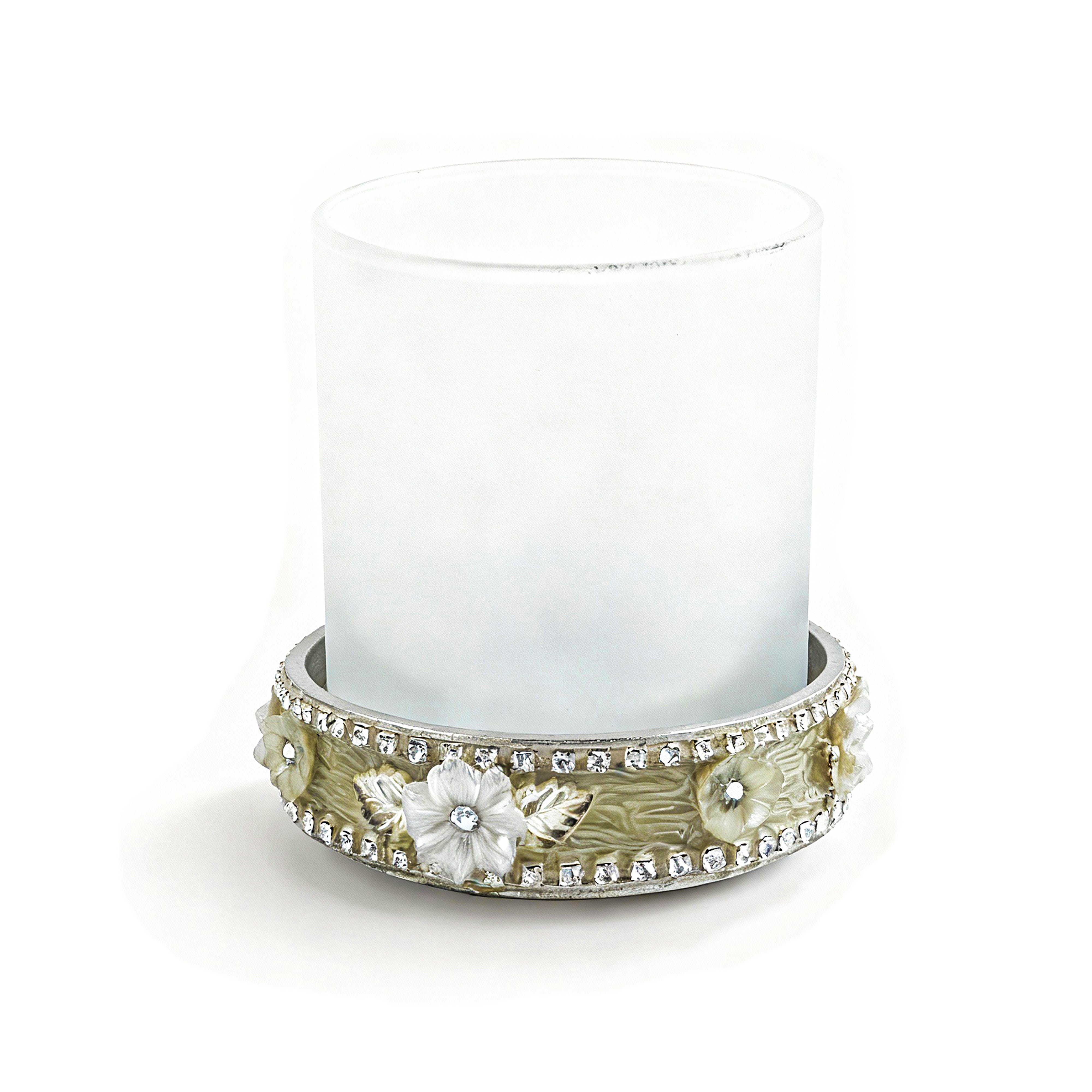 Mike + Ally. Bathroom Tumbler Studded with Swarovski. Small Size