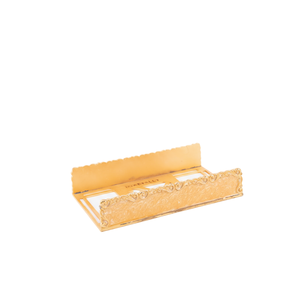 Mike + Ally. Golden Towel Tray