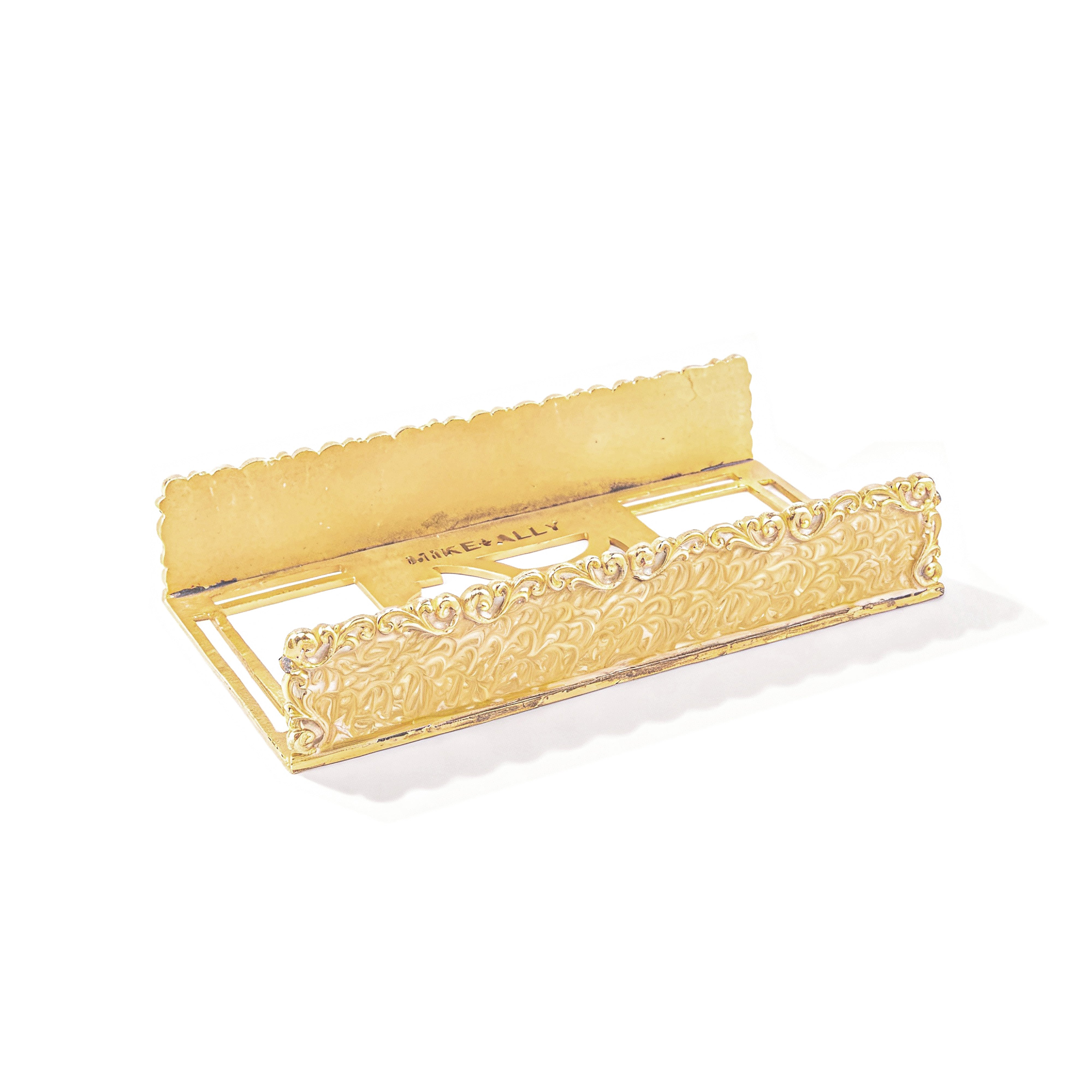 Mike + Ally. Golden Towel Tray