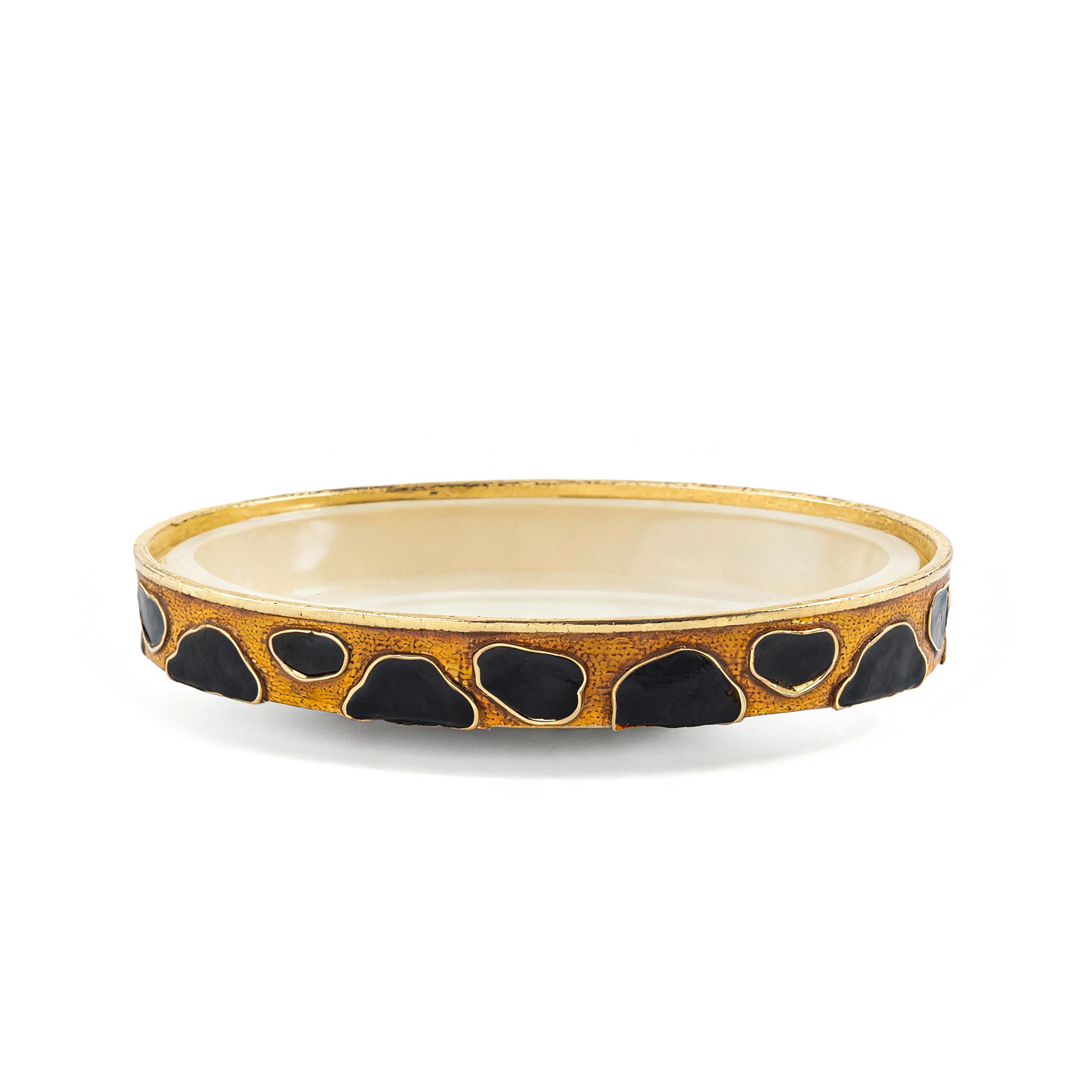 Mike + Ally. Gold Soap Dish. Small Size