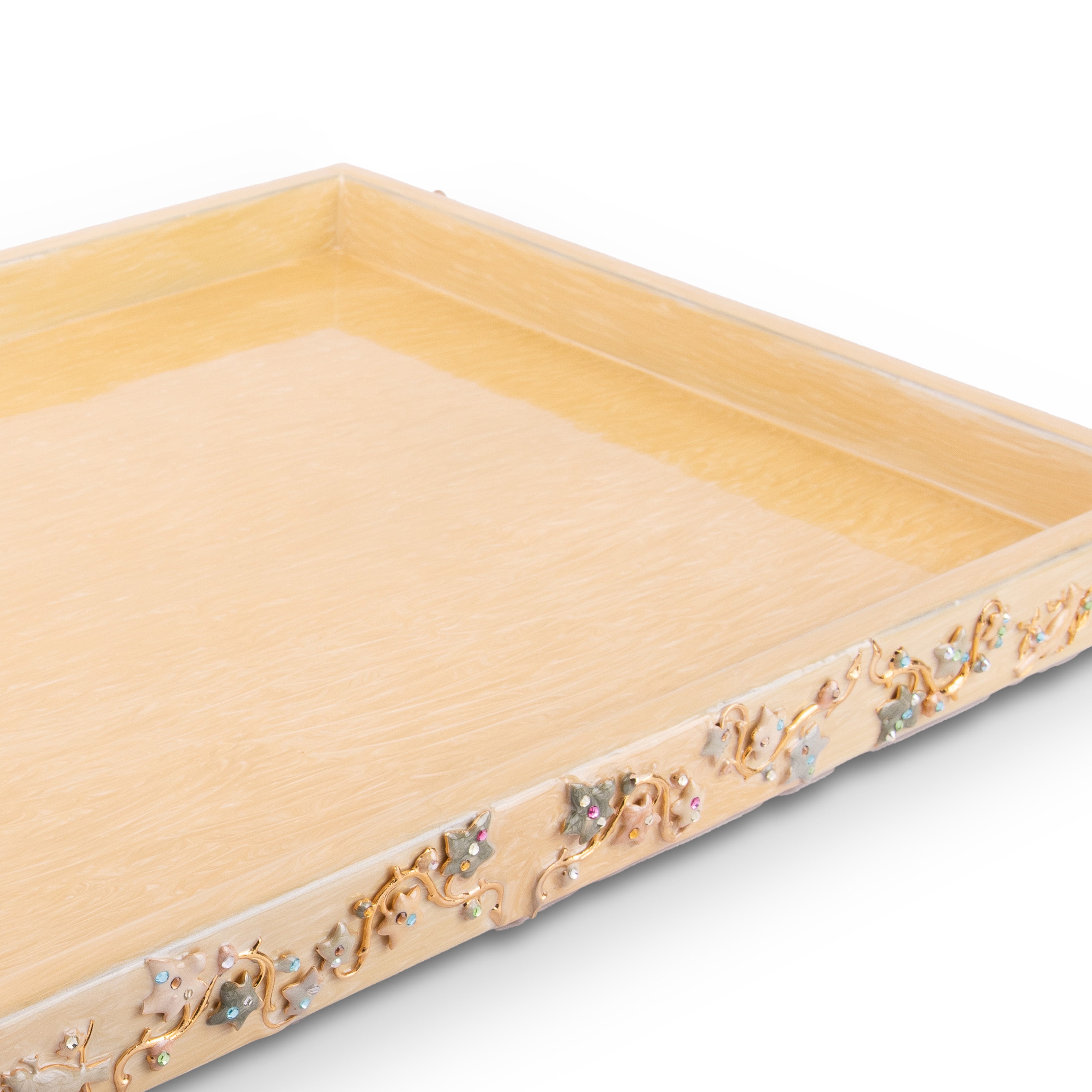 Mike + Ally. Eden Serving Tray Studded with Crystals