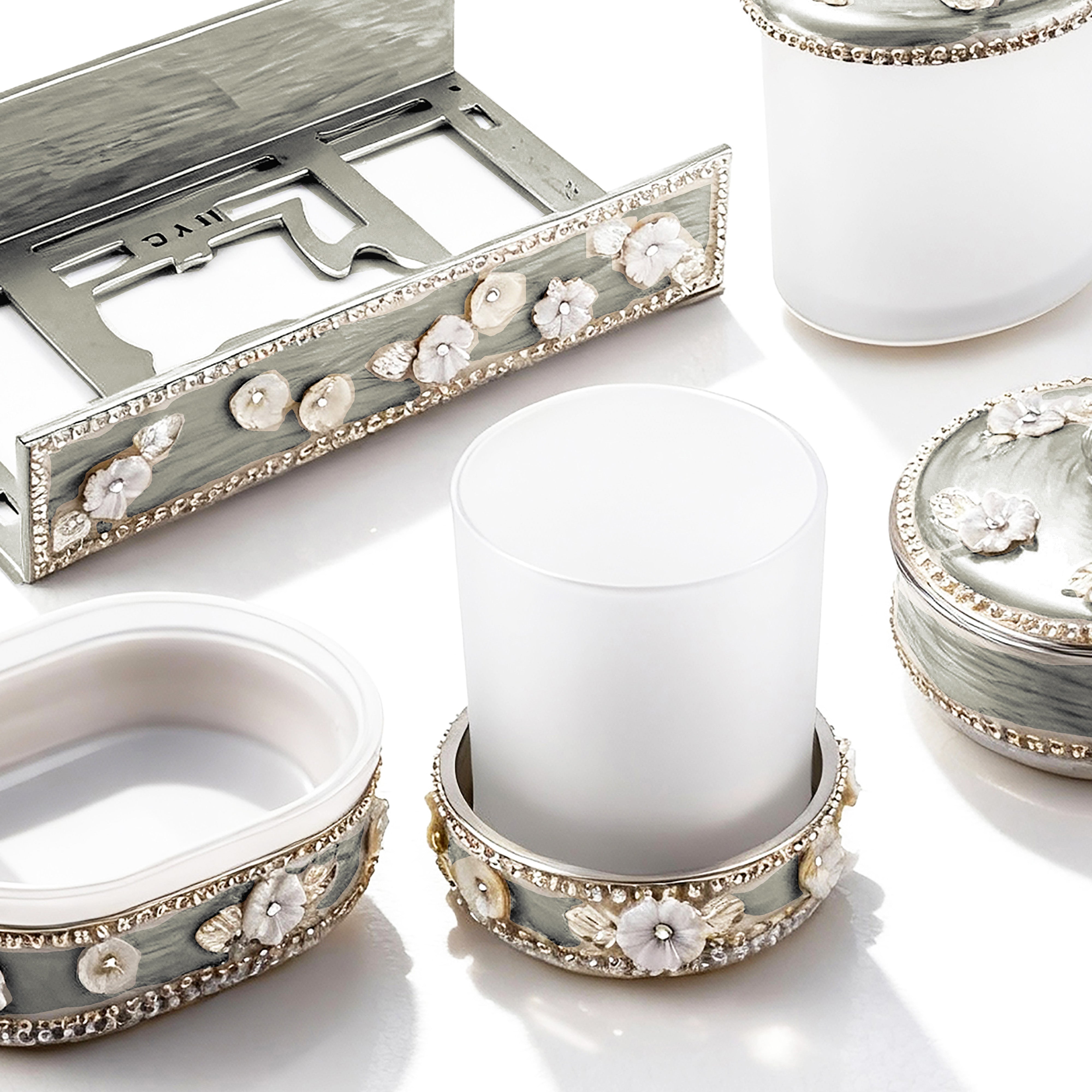 Mike + Ally. Chantilly Bathroom Accessories Set.