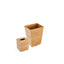 Mike + Ally. A Set of Golden Wastebasket & Tissue Box with Crystal Trim