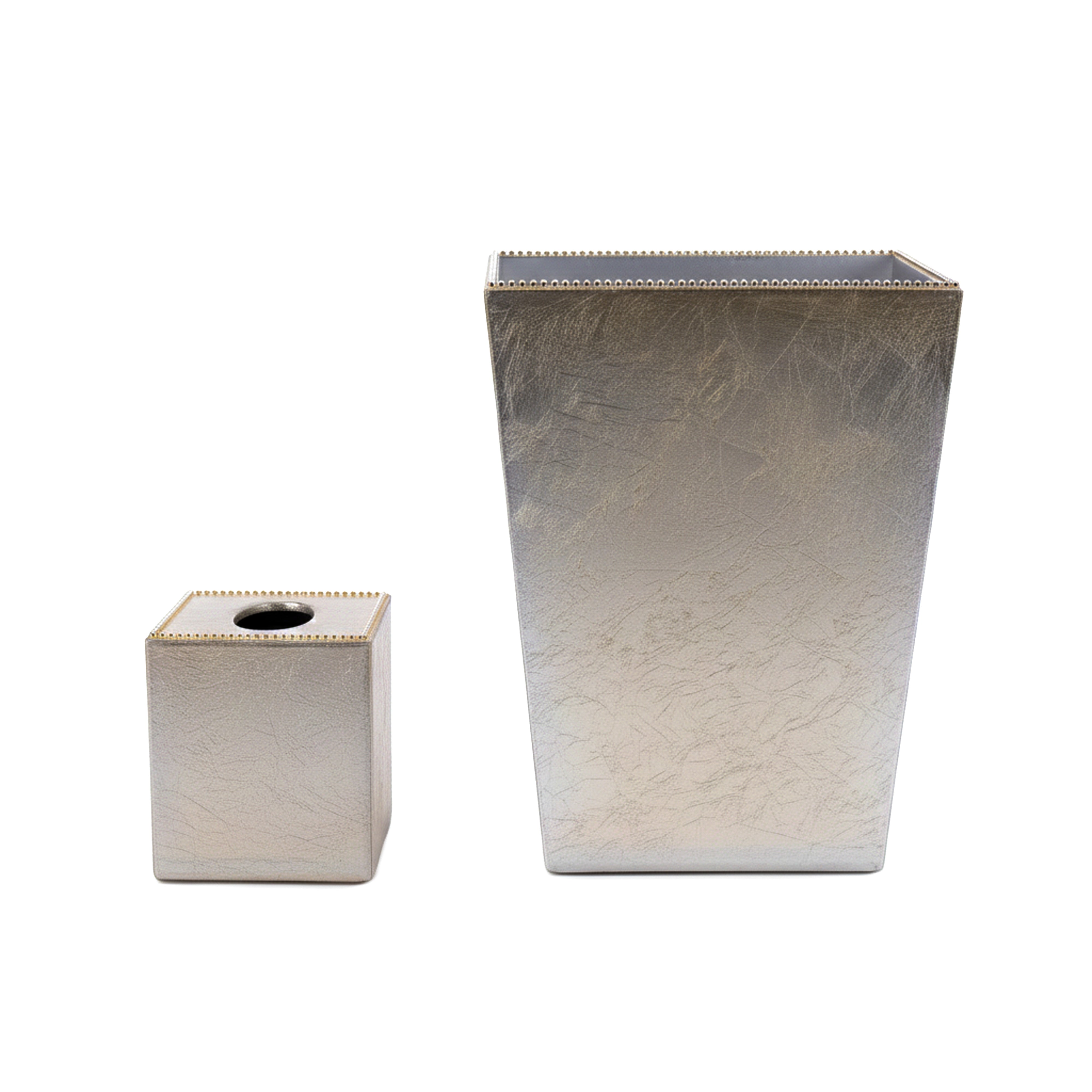 Mike + Ally. A set of Wastebasket & Tissue Box