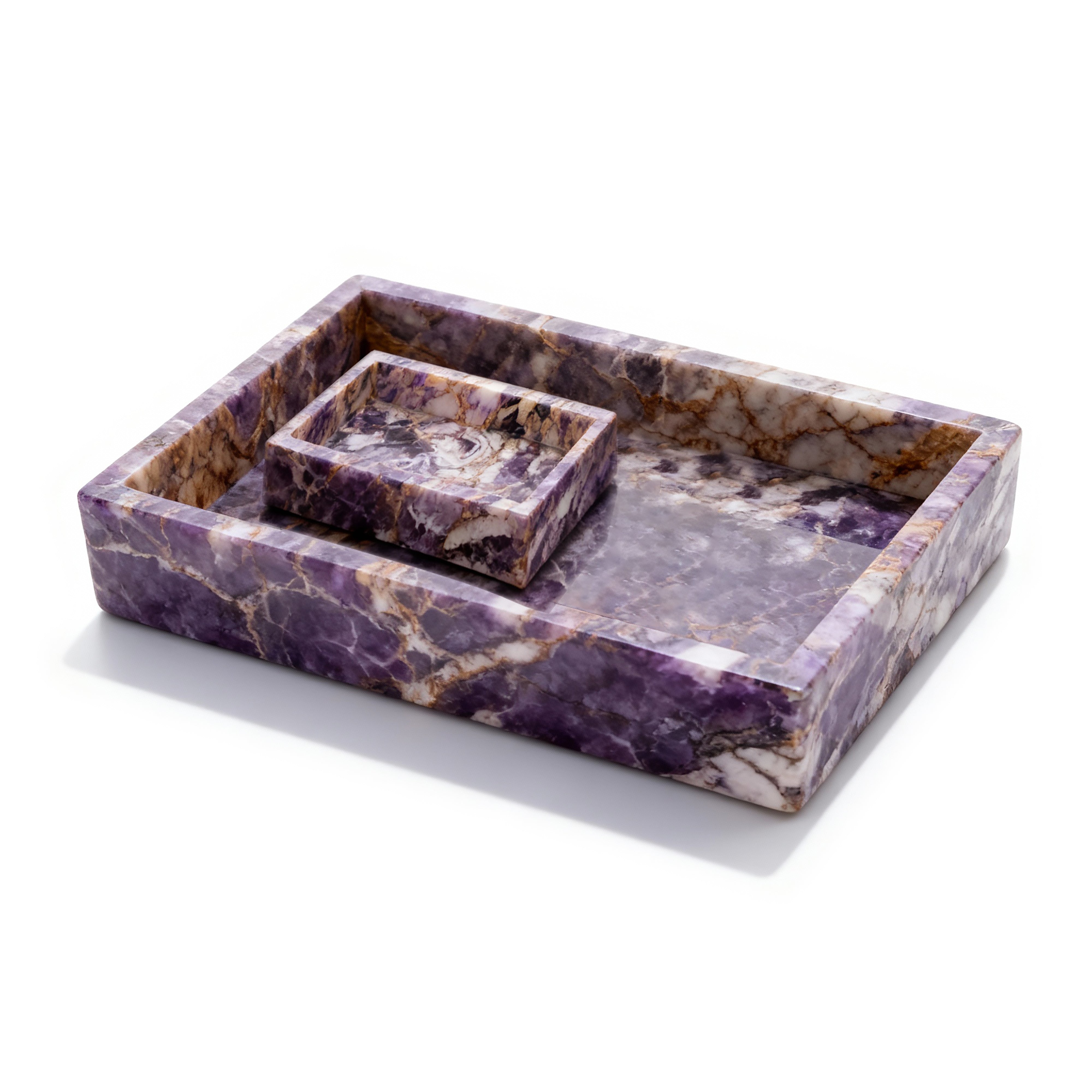 Mike + Ally. Marble Bathroom Accessories .