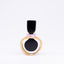 Correia Art Glass. Black & Gold Crystal Perfume Bottle. 35 ML