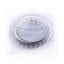 Mario Cioni. Transparent Crystal Decorative Plate with Frosted Pearls. Medium