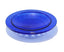 Mario Cioni. Blue Crystal Decorative Plate with Frosted Pearls. Medium Size