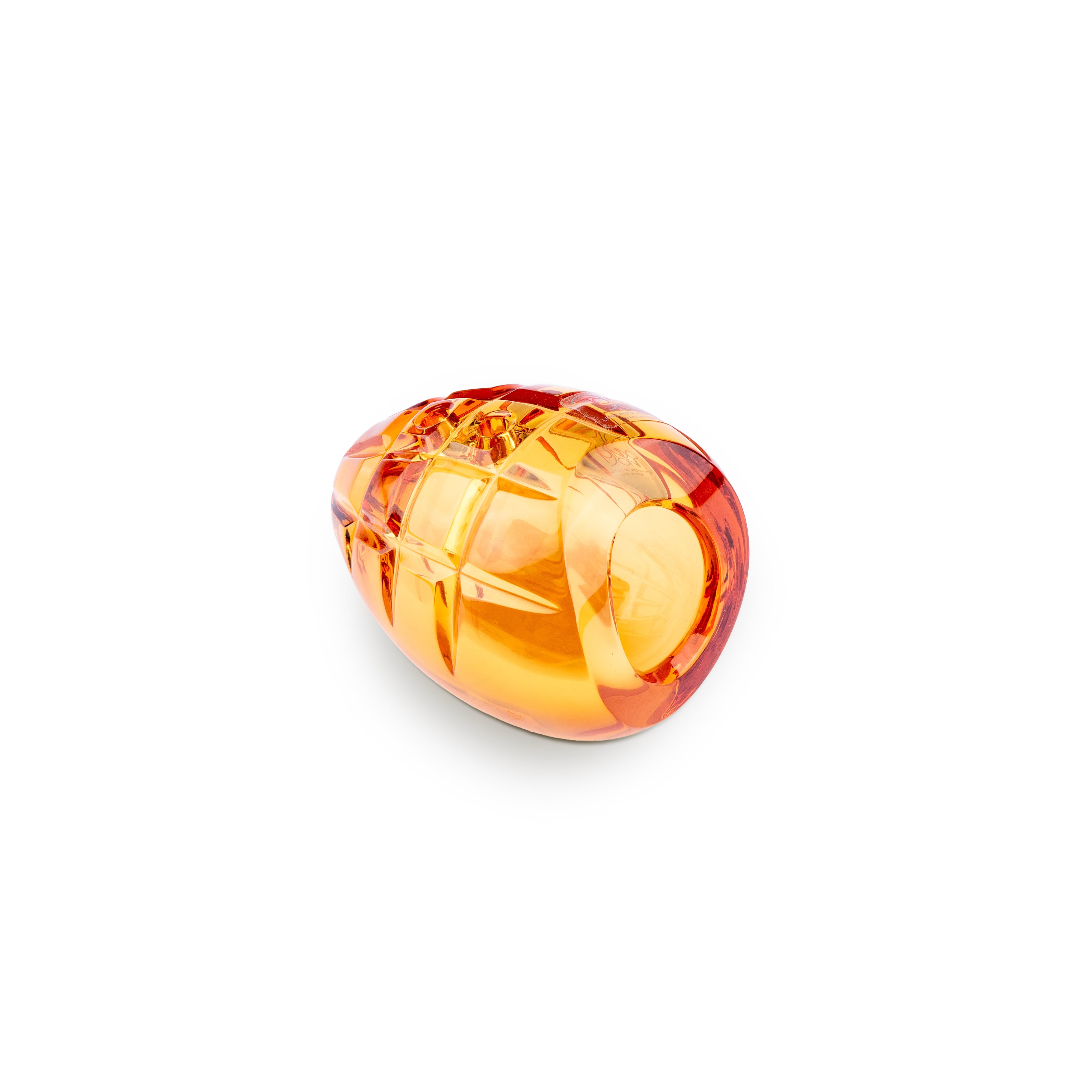 Mario Cioni. Transparent Crystal Cigar Ashtray. Small Size