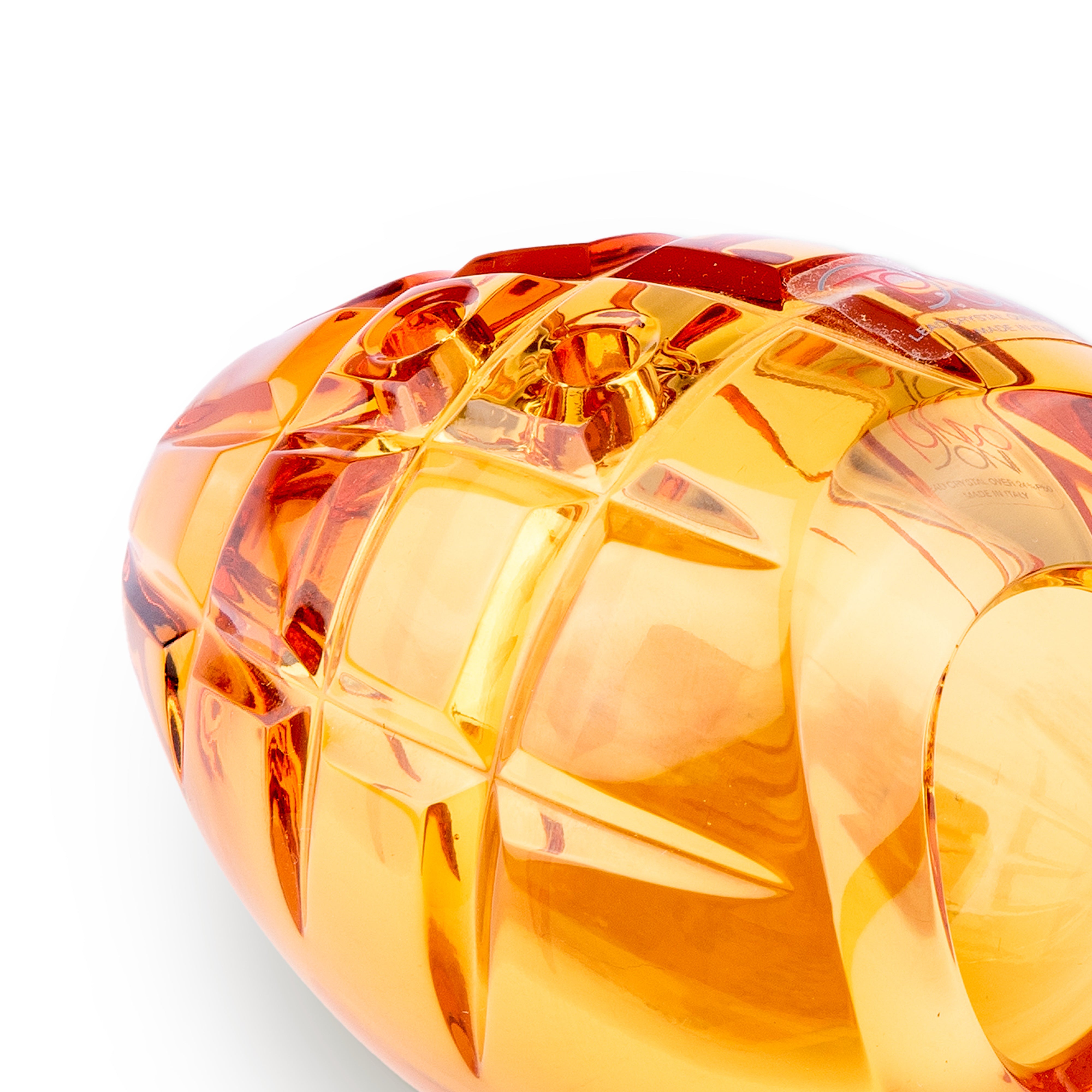 Mario Cioni. Transparent Crystal Cigar Ashtray. Small Size