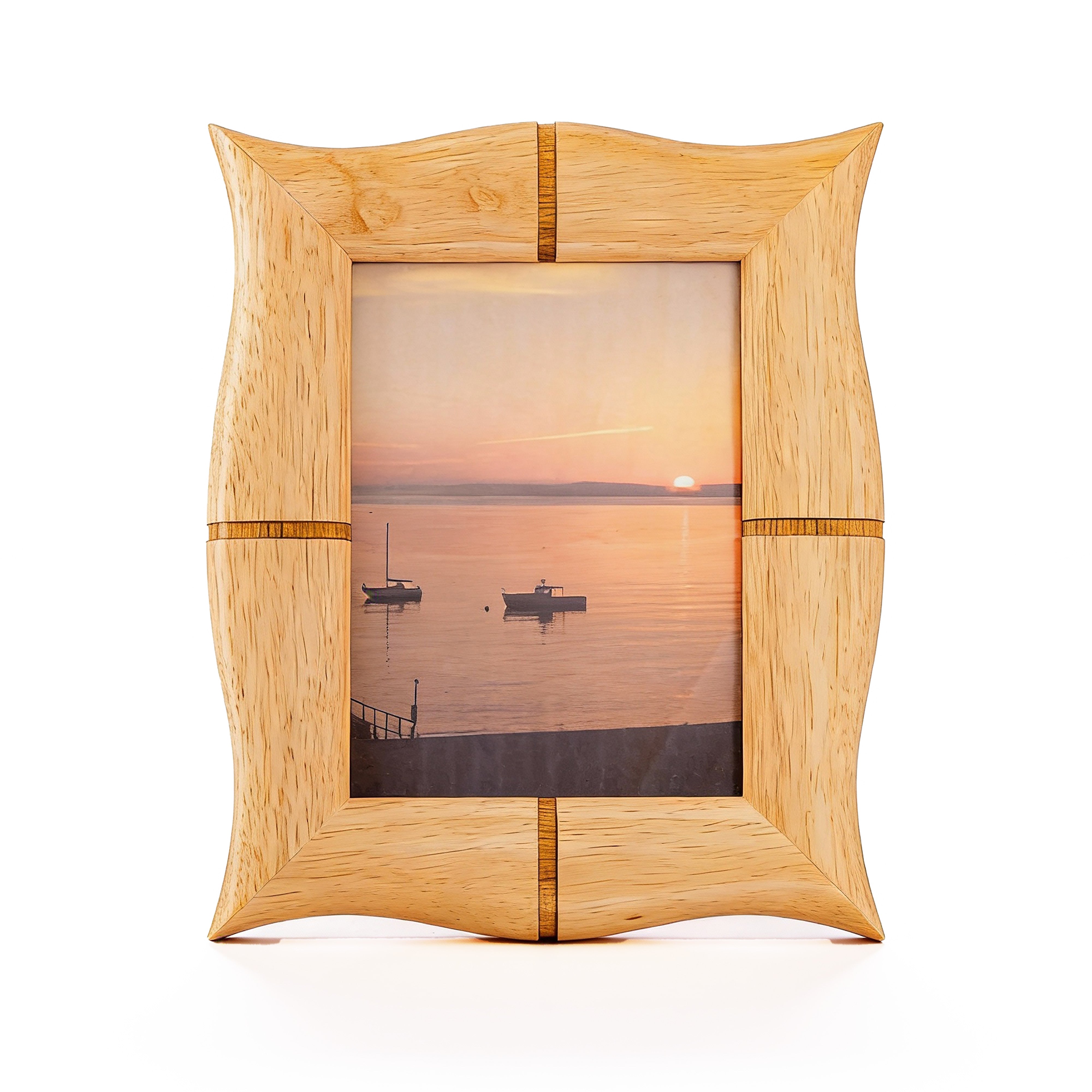 Fetco Frames. Beige Wooden Picture Frame. Large Size