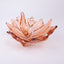 Hudson Beach Glass. Crystal Decorative Plate in Hibiscus Shape. Medium Size
