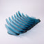 Hudson Beach Glass. Blue Crystal Decorative Plate. Large Size
