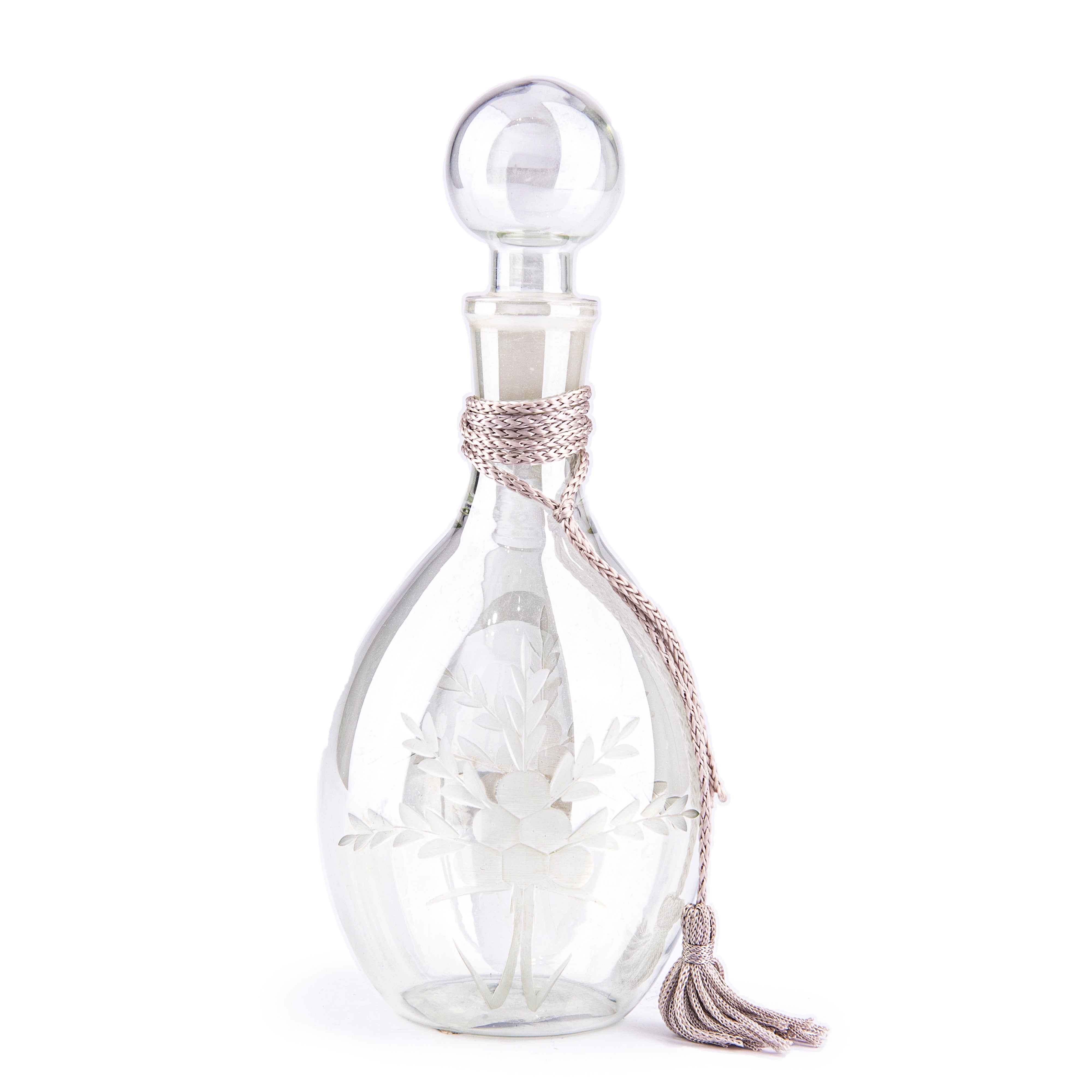 Home Essentials & Beyond. Celini Etched Glass Perfume Bottle. 300 ML