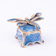 Jay Strongwater. Reese Dragonfly Box Delft Garden Studded with Swarovski
