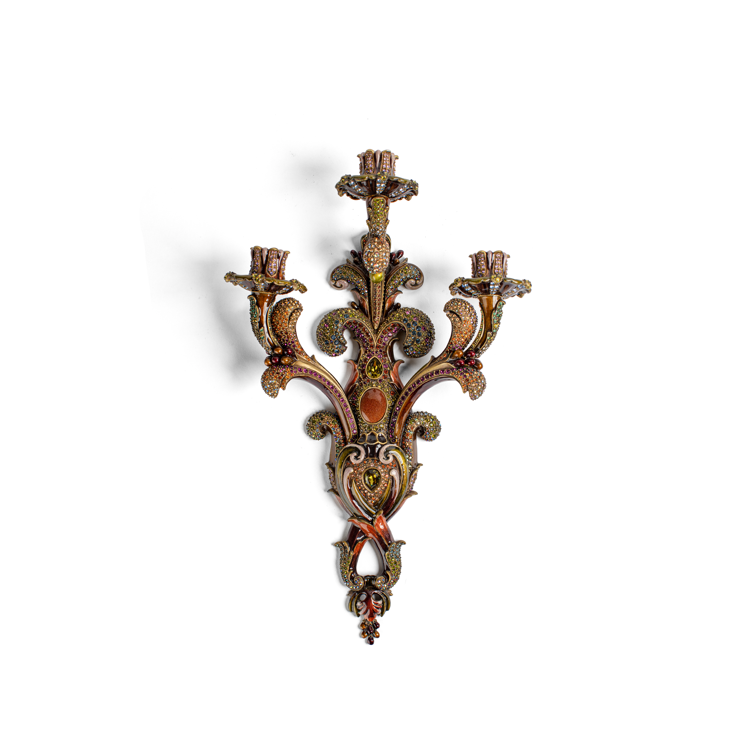 Jay Strongwater. Jewelled Candlestick (Limited Edition)