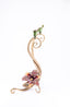 Jay Strongwater. Roselyn Orchid Double Candlestick Studded with Swarovski. Large Size