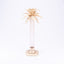 Jay Strongwater. Palm Leaf Gilded Candlestick