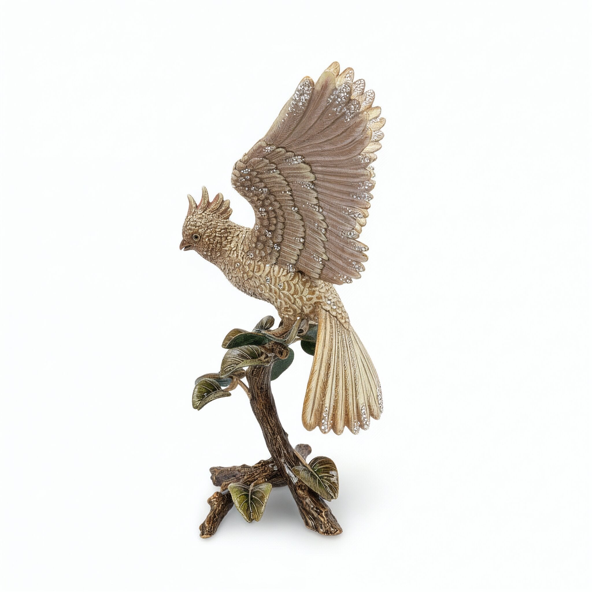 Jay Strongwater. Elias Cockatoo Figurine. Large Size