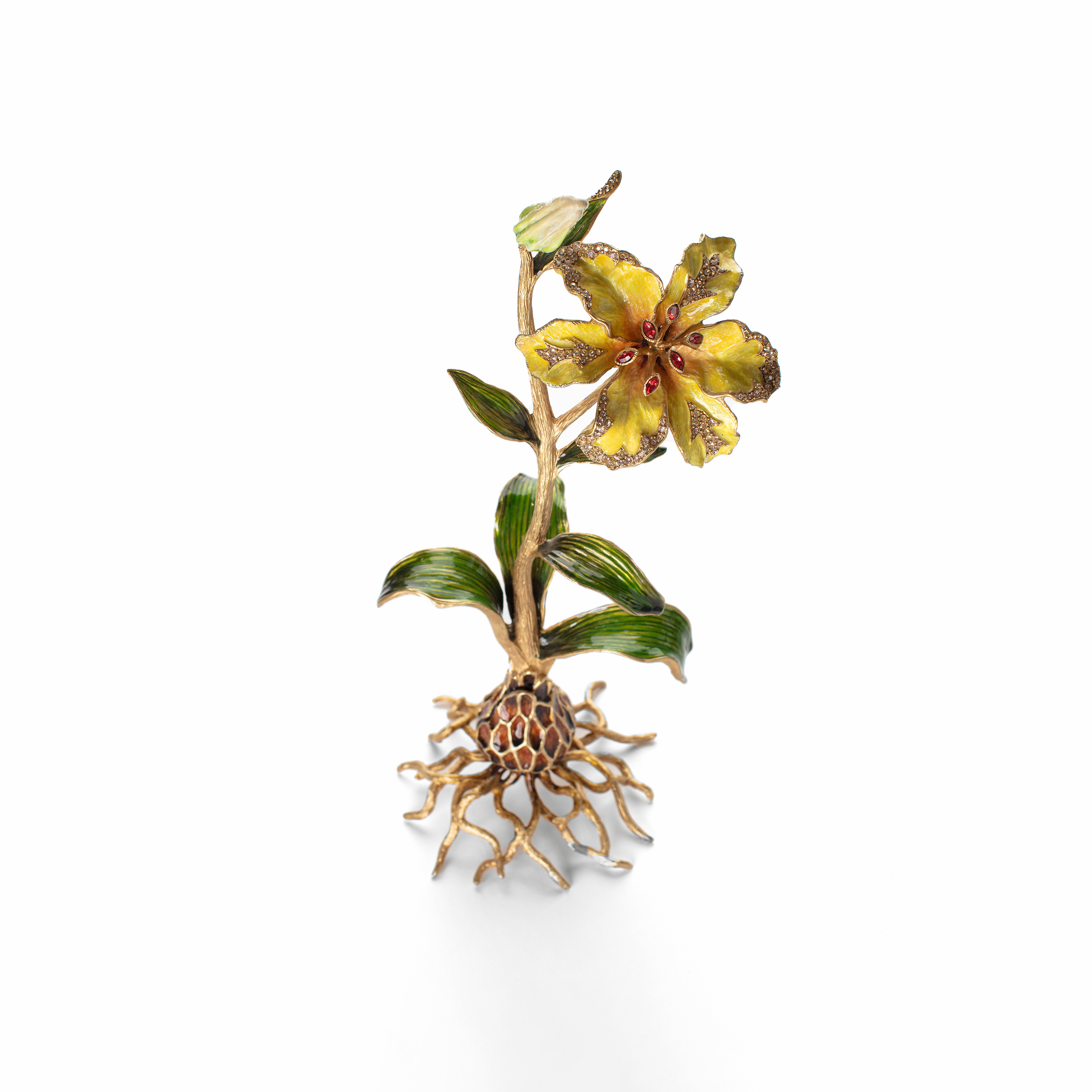 Jay Strongwater. Delphina Lily Ojet, Gilded and Studded with Swarovski