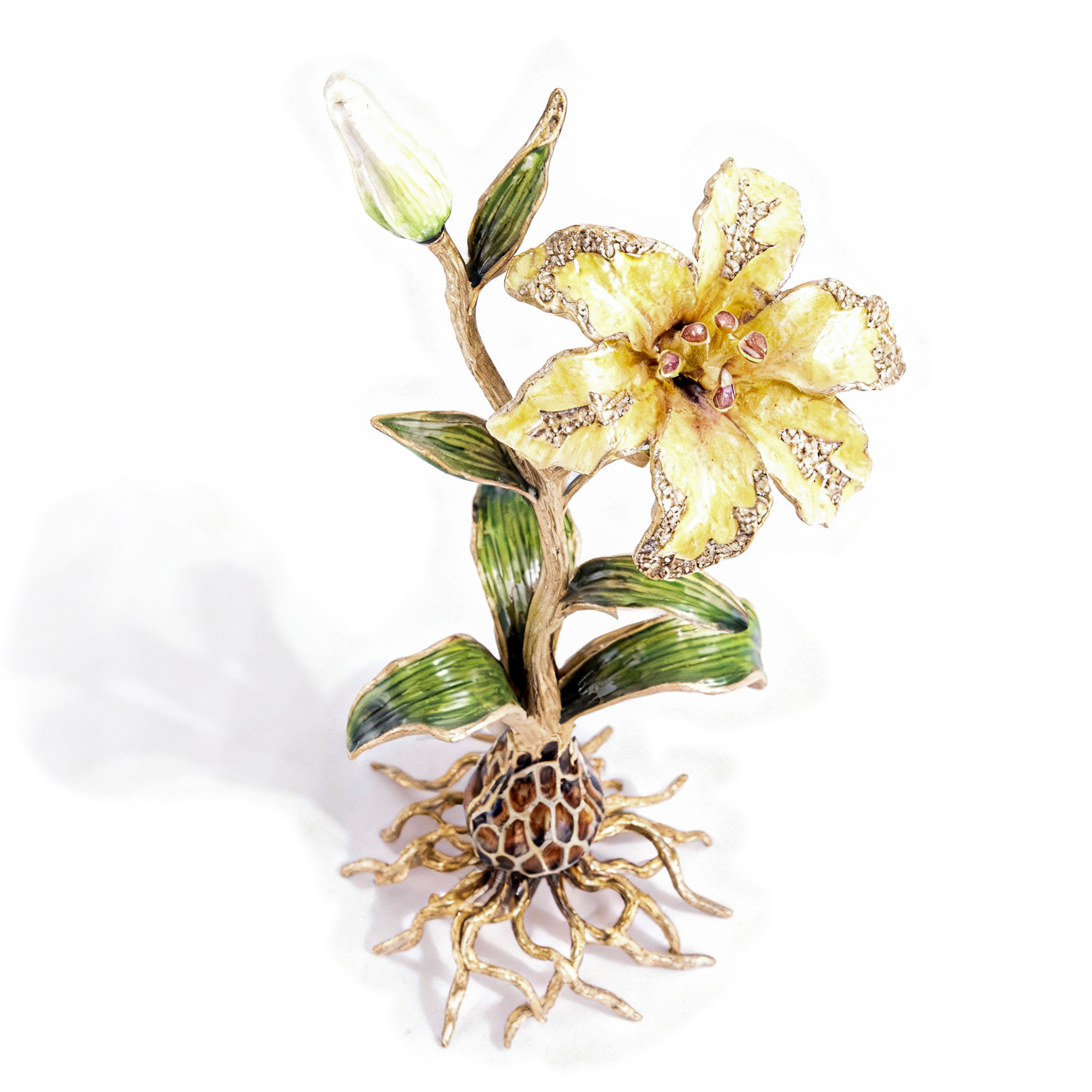 Jay Strongwater. Delphina Lily Ojet, Gilded and Studded with Swarovski