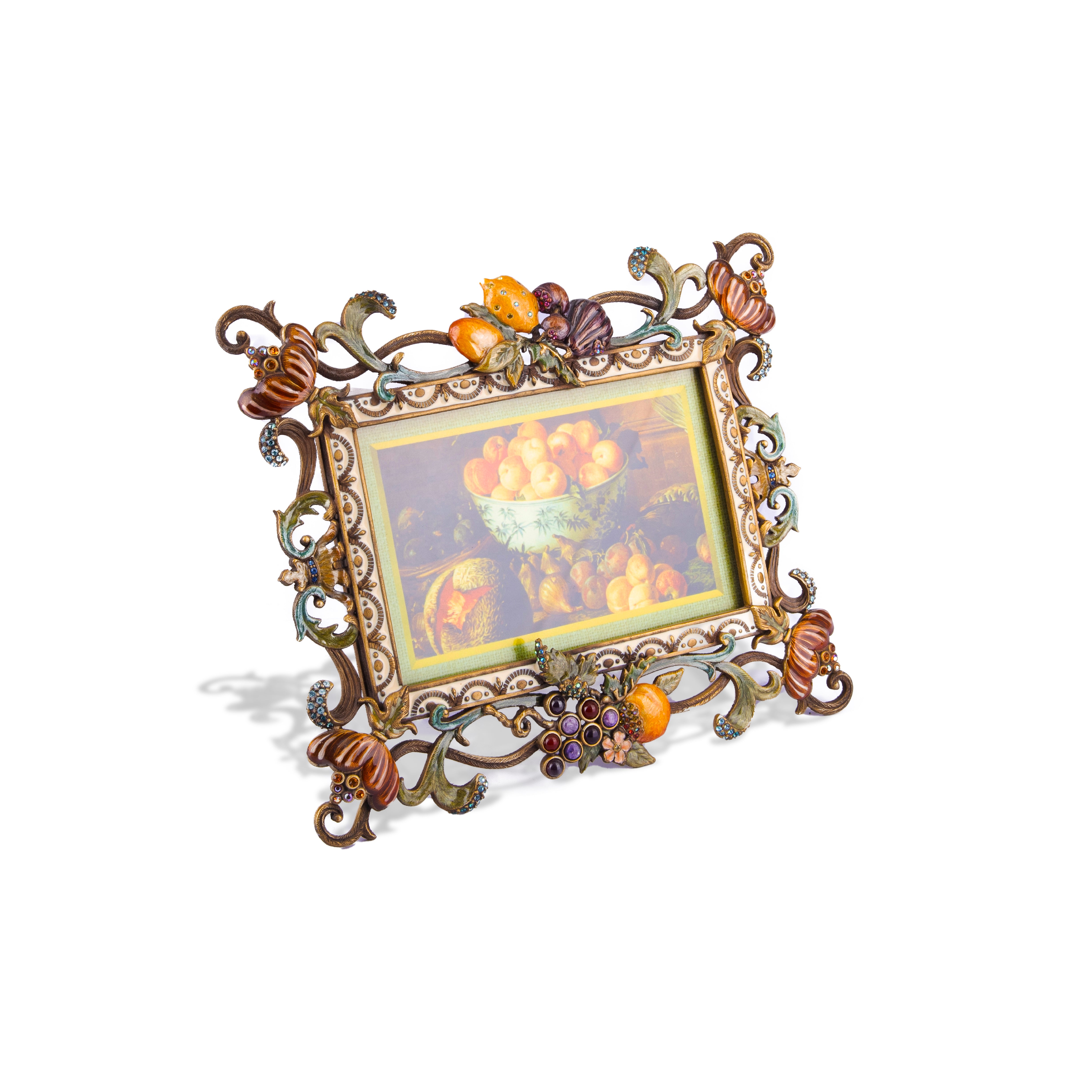 Jay Strongwater. Rectangular Photo Frame Studded with Swarovski