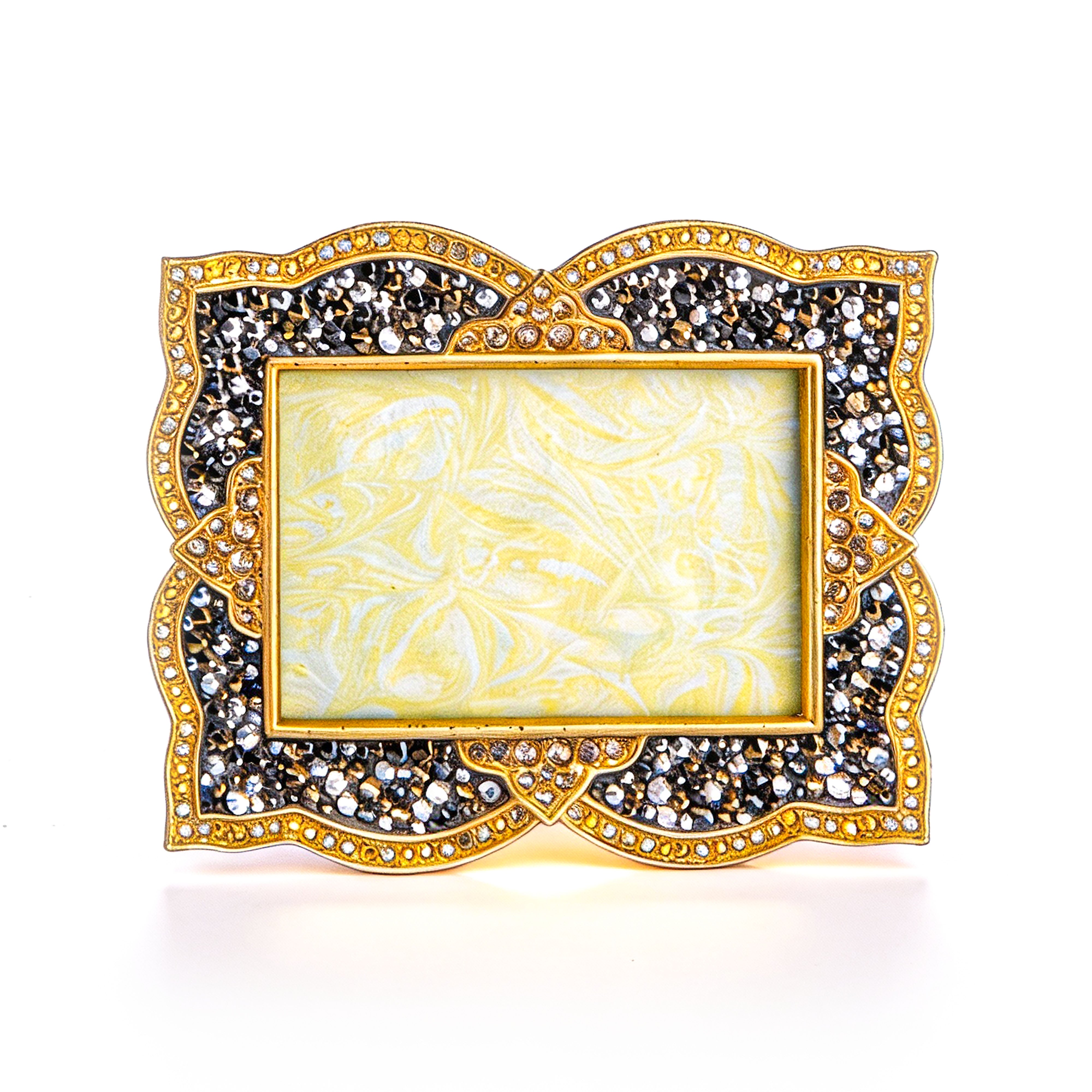 Jay Strongwater. Picture Frame Studded with Swarovski. Small Size