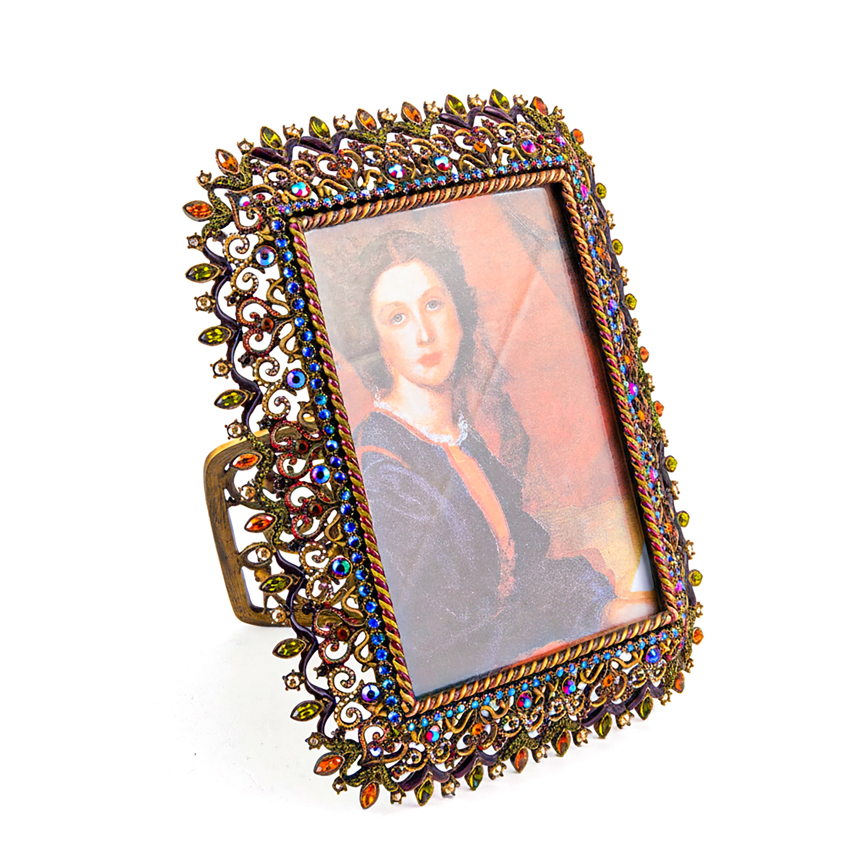 Jay Strongwater. Patricia Jewelled Photo Frame Studded with Swarovski