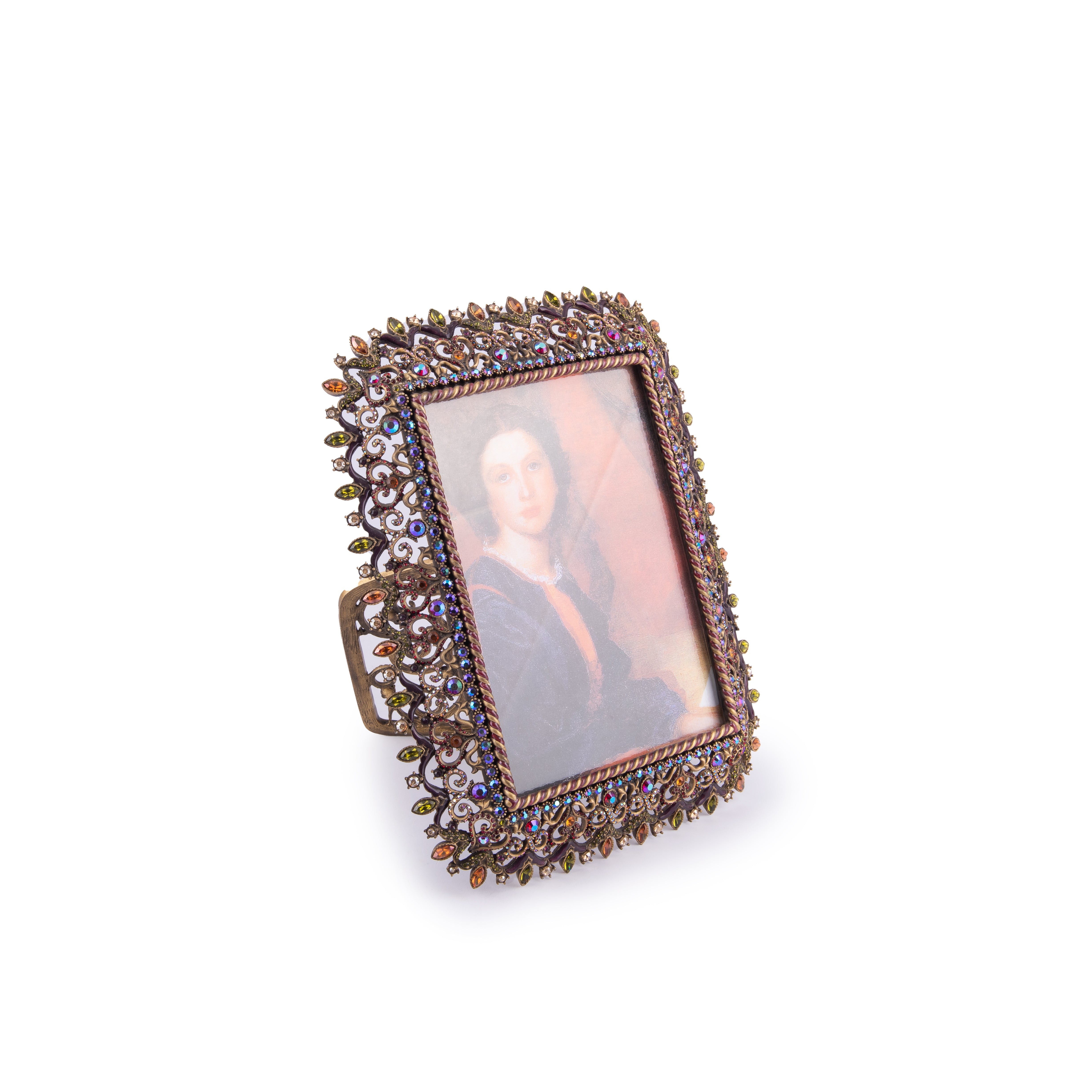 Jay Strongwater. Patricia Jewelled Photo Frame Studded with Swarovski