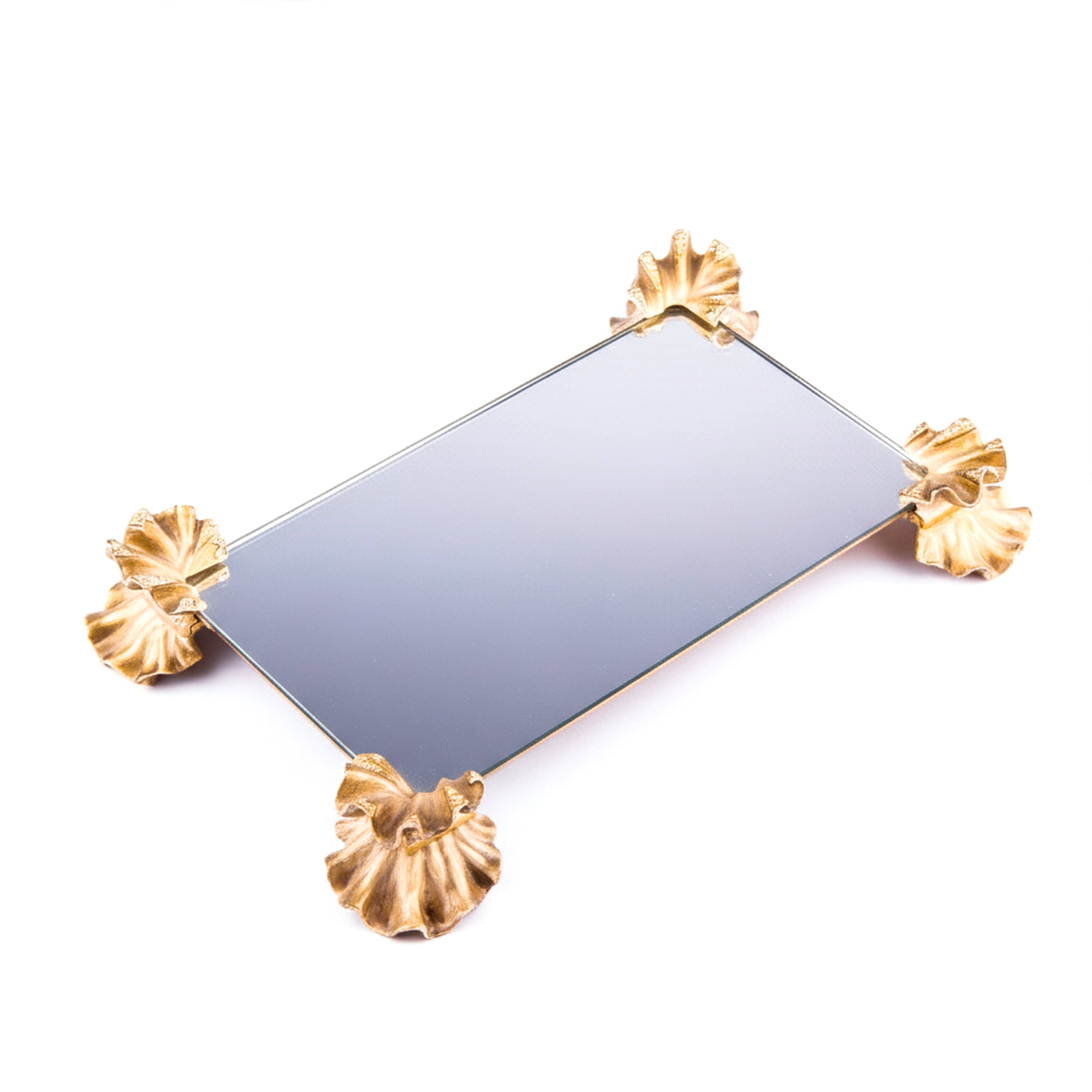 Jay Strongwater. Naomi Ruffled Blush Tea Towel Holder Studded with Swarovski