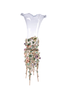 Jay Strongwater. Madden Floral Standing Crystal Vase. (Limited Edition)