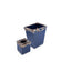 Jay Strongwater. A set of Devon Floral Wastebasket & Tissue Box Studded with Swarovski