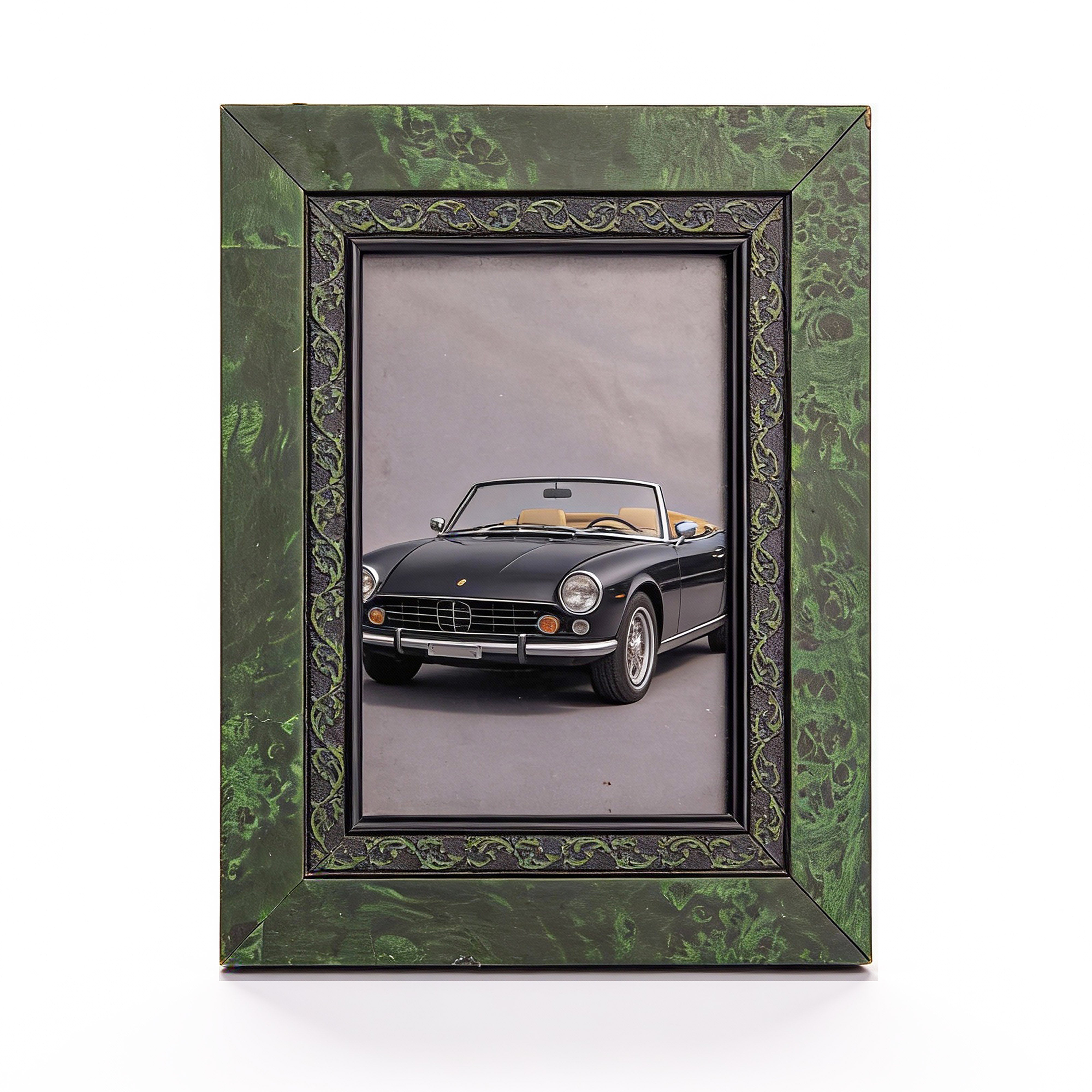 Roma Moulding. Green Wooden Photo Frame. Large Size