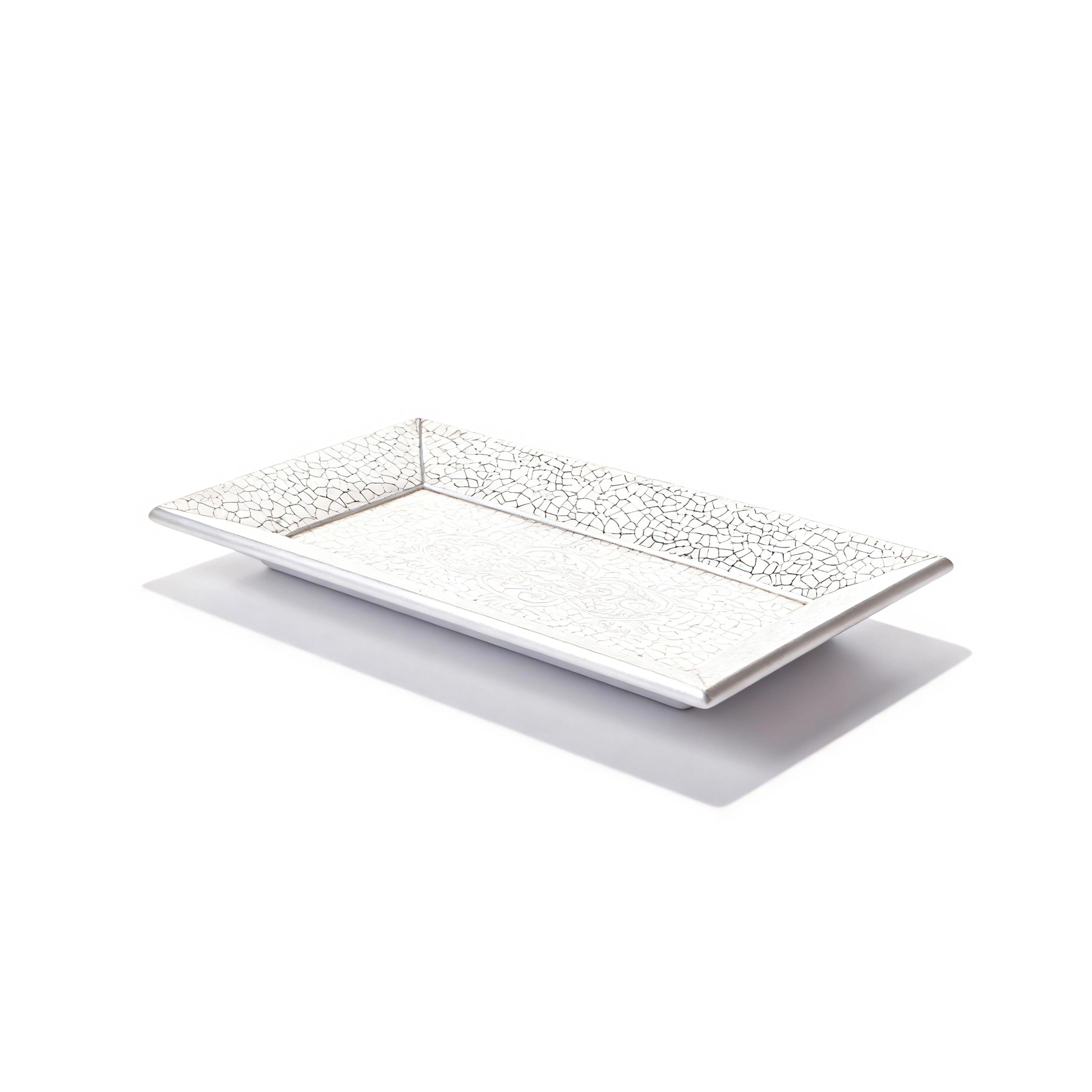 Labrazel. Silver Wooden Tray. Medium Size