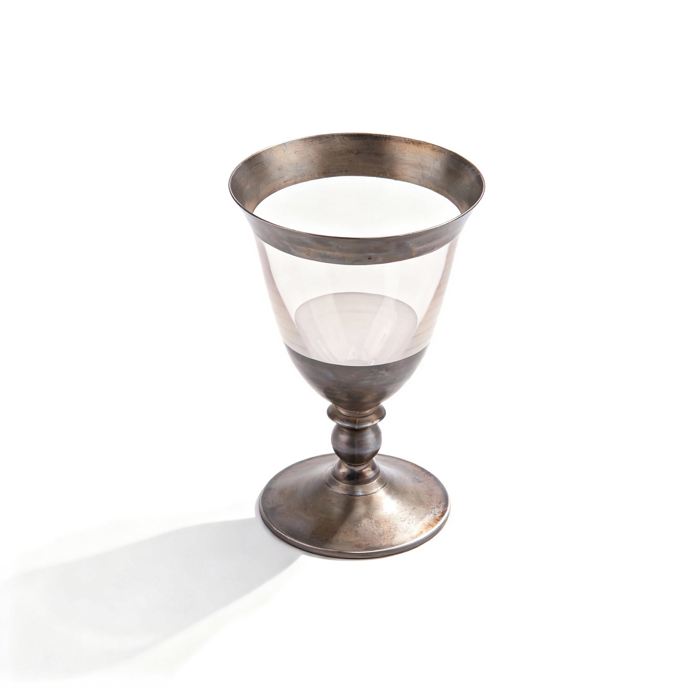 Vetrerie Di Empoli. Antique Metal & Crystal Glass. Medium Size