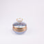 Vetrerie Di Empoli. Round Crystal Cotton Container. Small Size