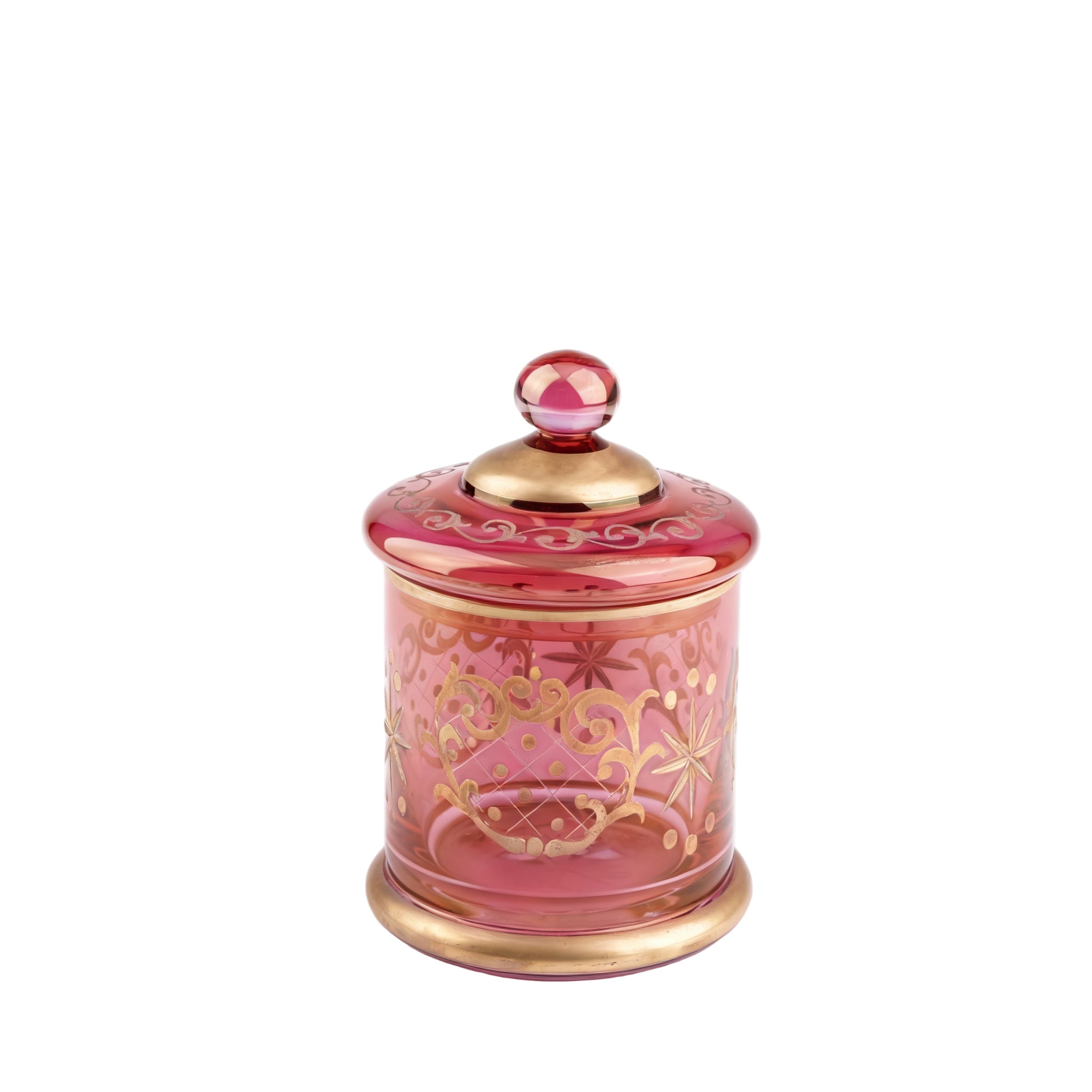 Griffe Montenapoleone. Red Crystal Vessel.