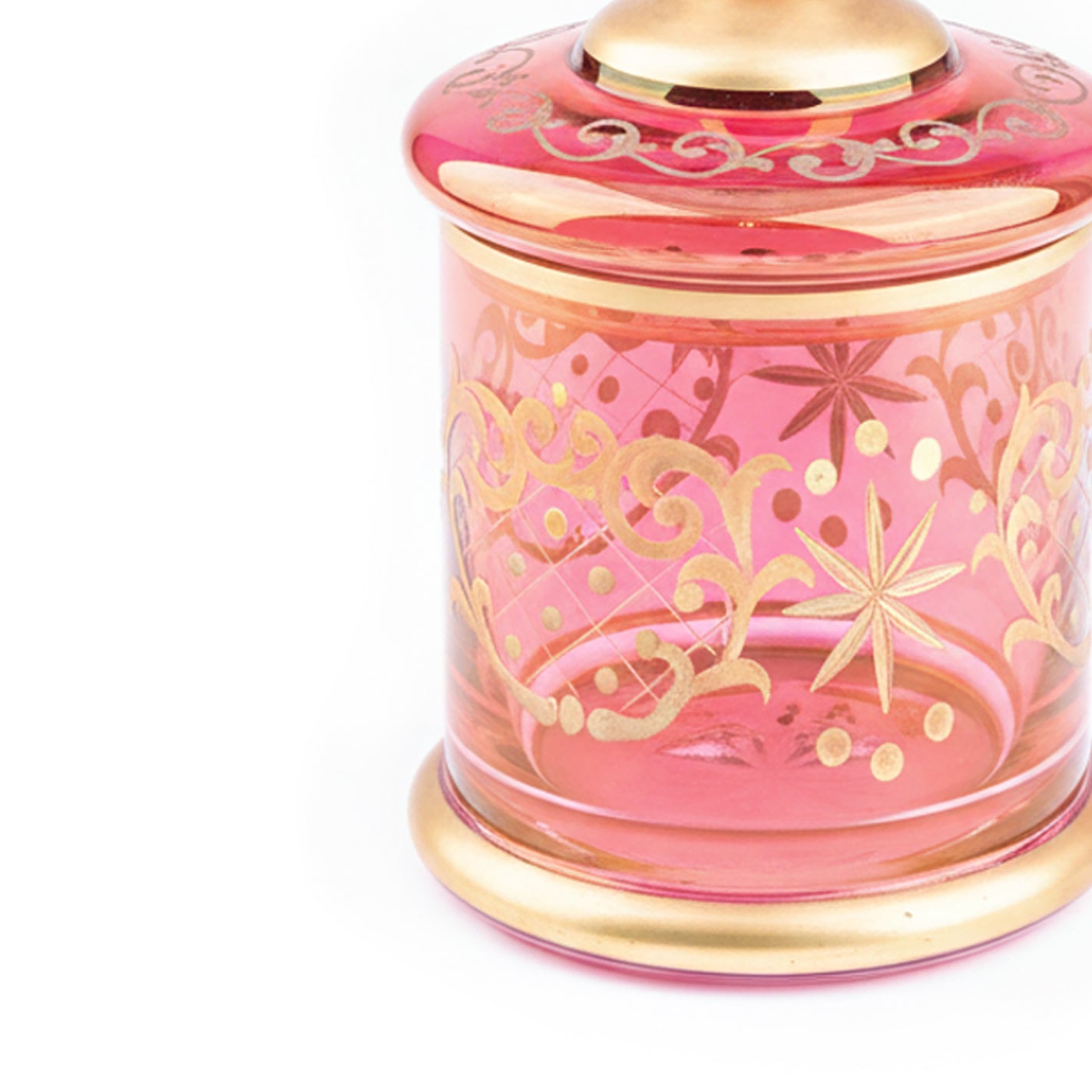 Griffe Montenapoleone. Red Crystal Vessel.