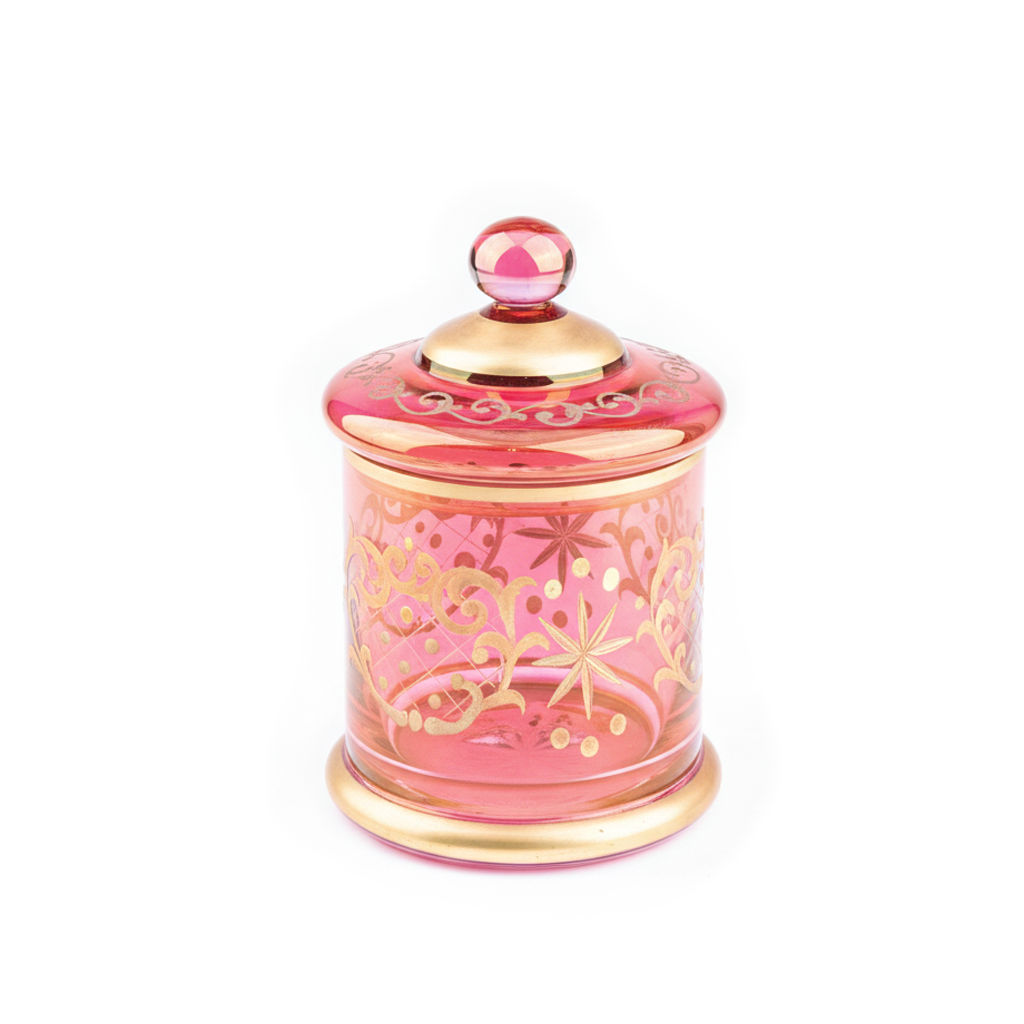 Griffe Montenapoleone. Red Crystal Vessel.