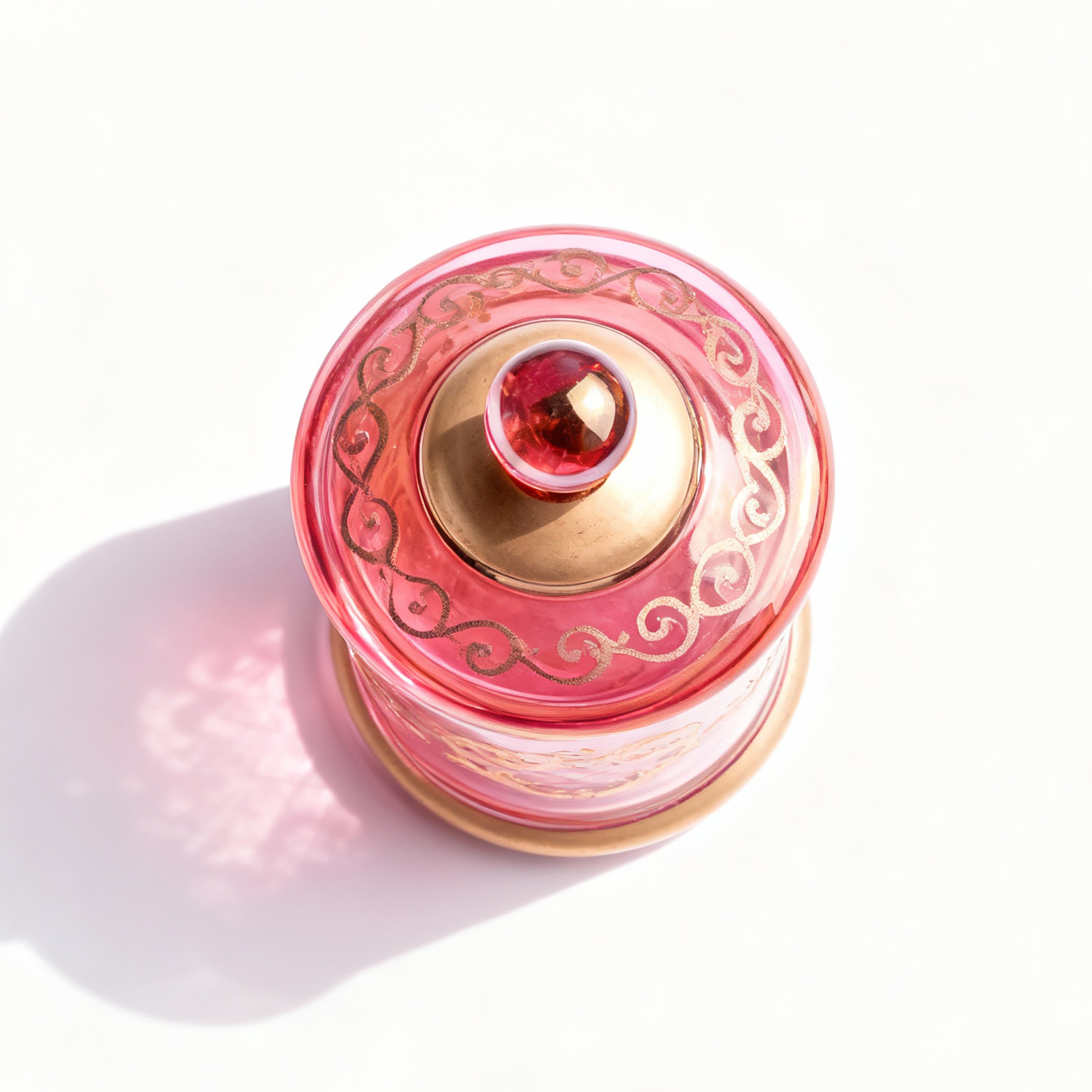 Griffe Montenapoleone. Red Crystal Vessel.