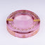 Vetrerie Di Empoli. Pink Crystal Cigar Ashtray. Medium Size