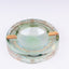 Vetrerie Di Empoli. Green Crystal Cigar Ashtray. Medium Size